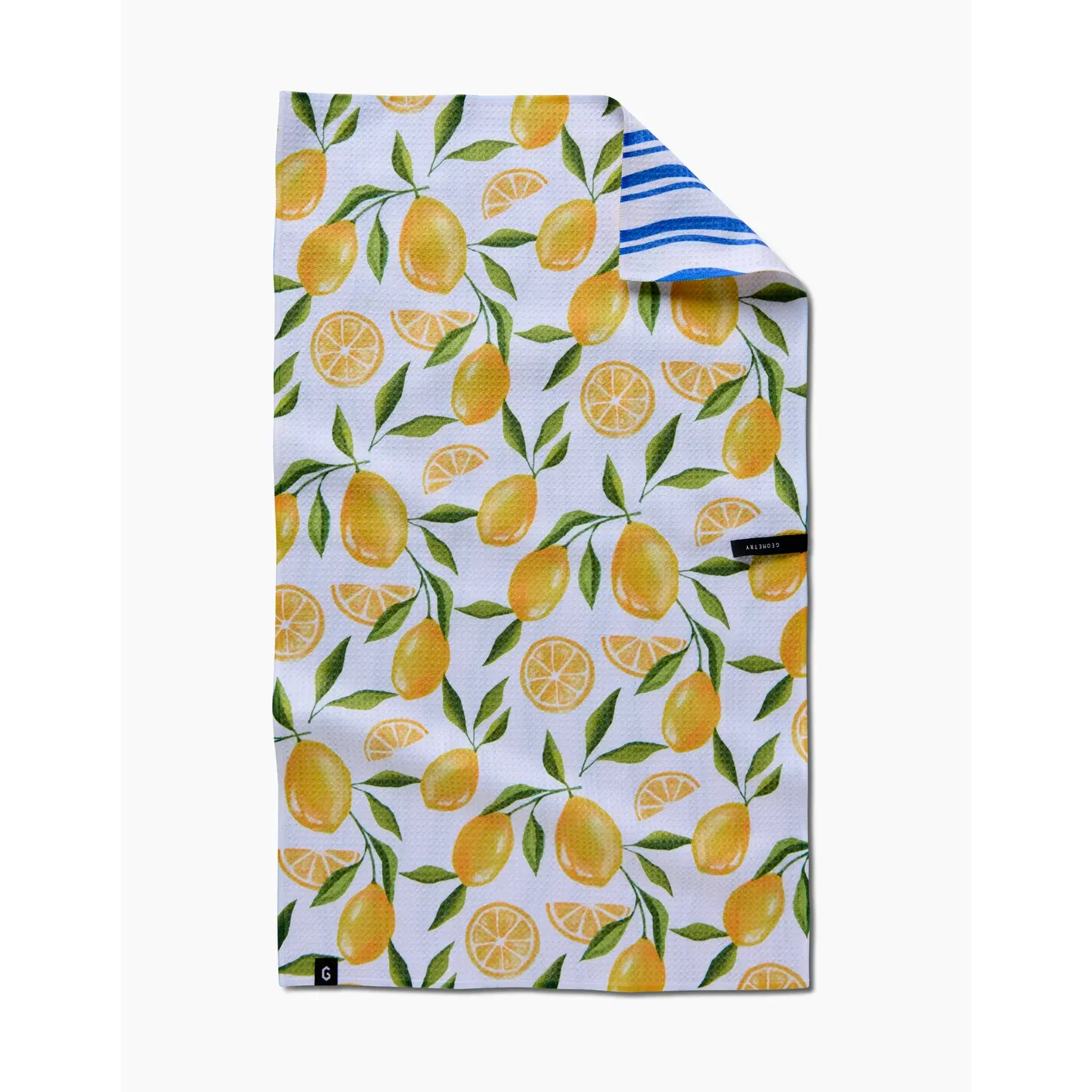 Lemon Bliss Double Sided Geometry Tea Towel