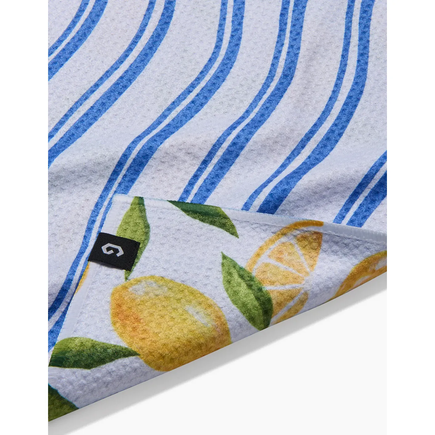 Lemon Bliss Double Sided Geometry Tea Towel - Image 2