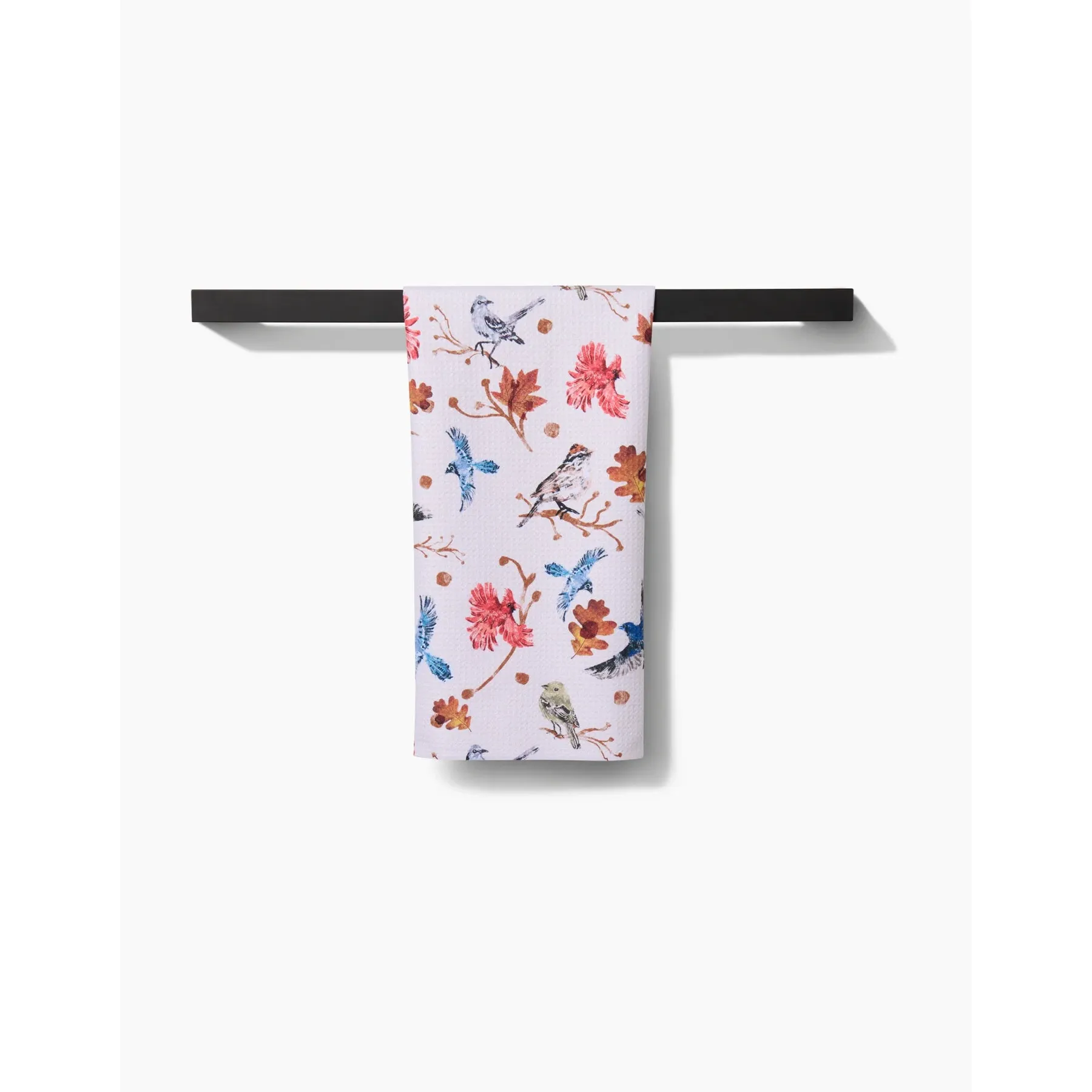 Autumnal Bird Skies Geometry Tea Towel - Image 2