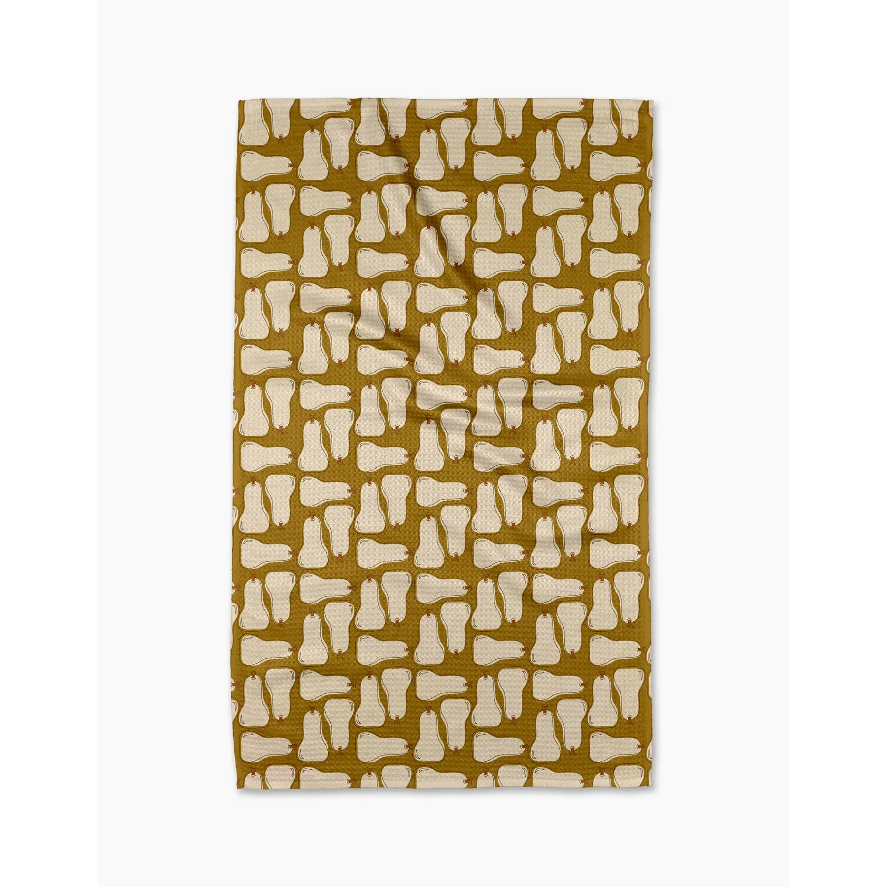 Bold Butternut Geometry Kitchen Tea Towel