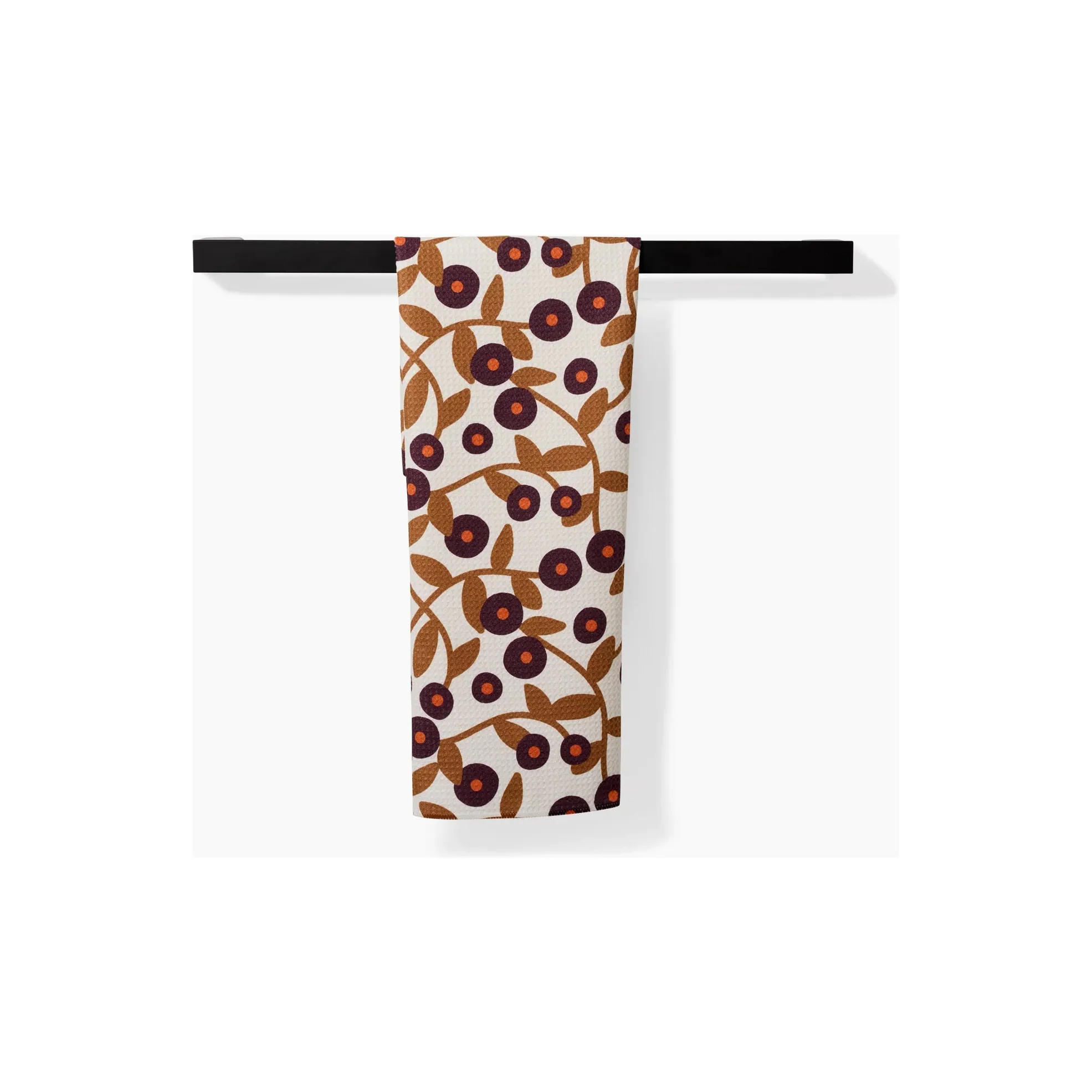 Swirling Vines Geometry Tea Towel - Image 2