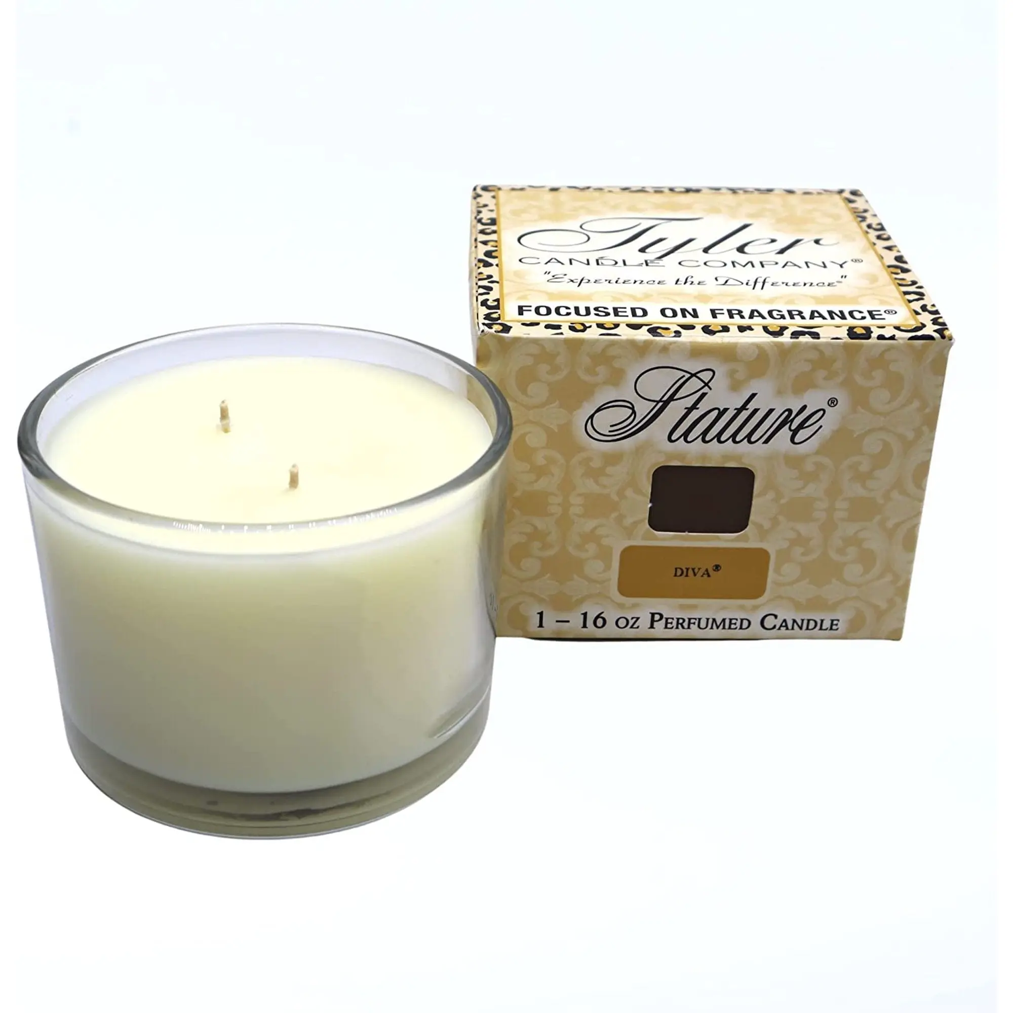 Tyler Candle Company Diva Stature Clear 16oz