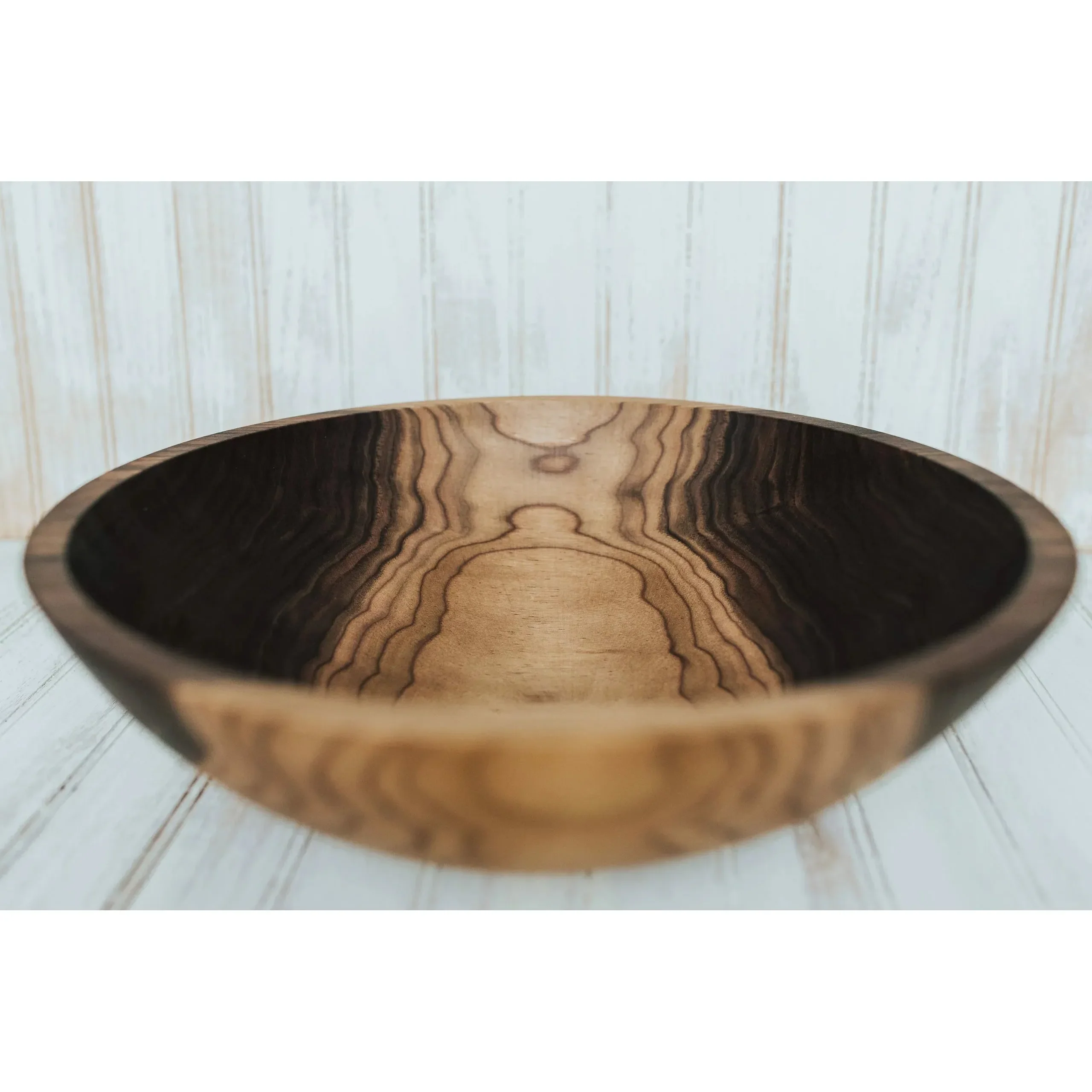 15 inch Walnut Bowl with Bee's Oil Finish - Image 2