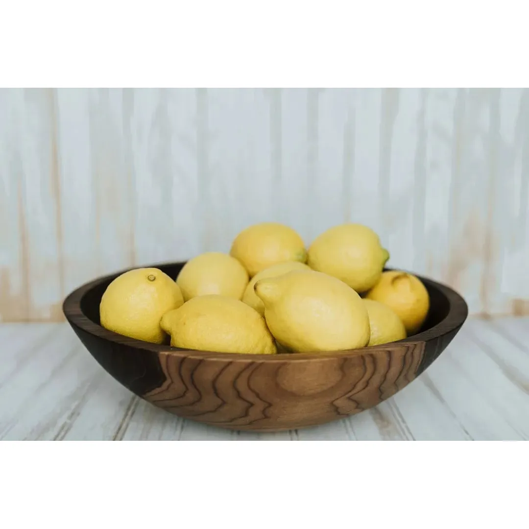 15 inch Walnut Bowl with Bee's Oil Finish - Image 3