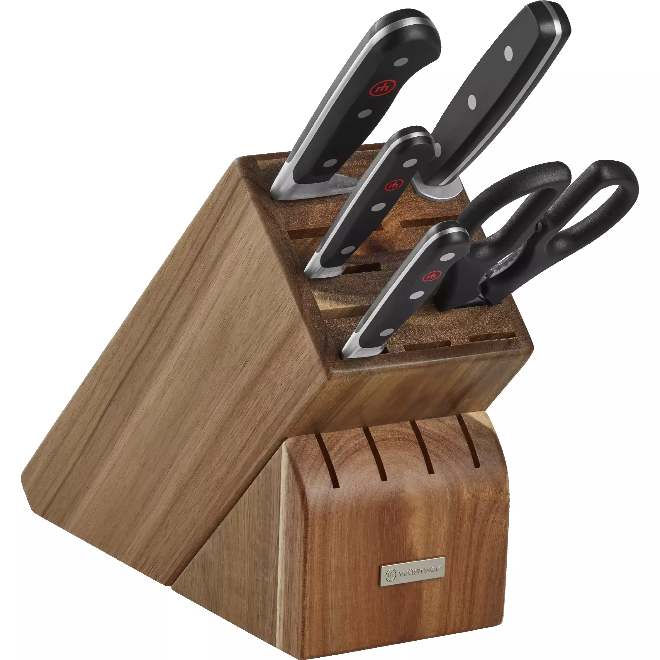 Wusthof Classic 6-Piece (15 Slot) Knife Set. Acacia