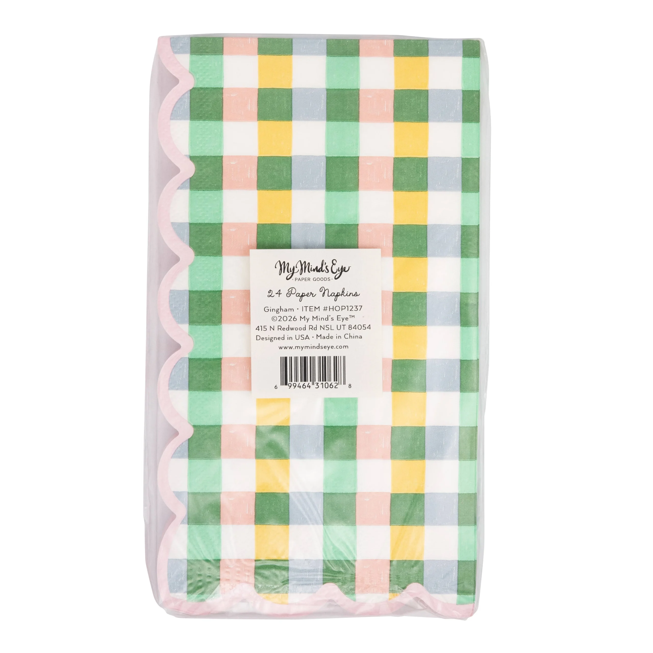 Hopscotch Gingham Dinner Napkin - Image 4