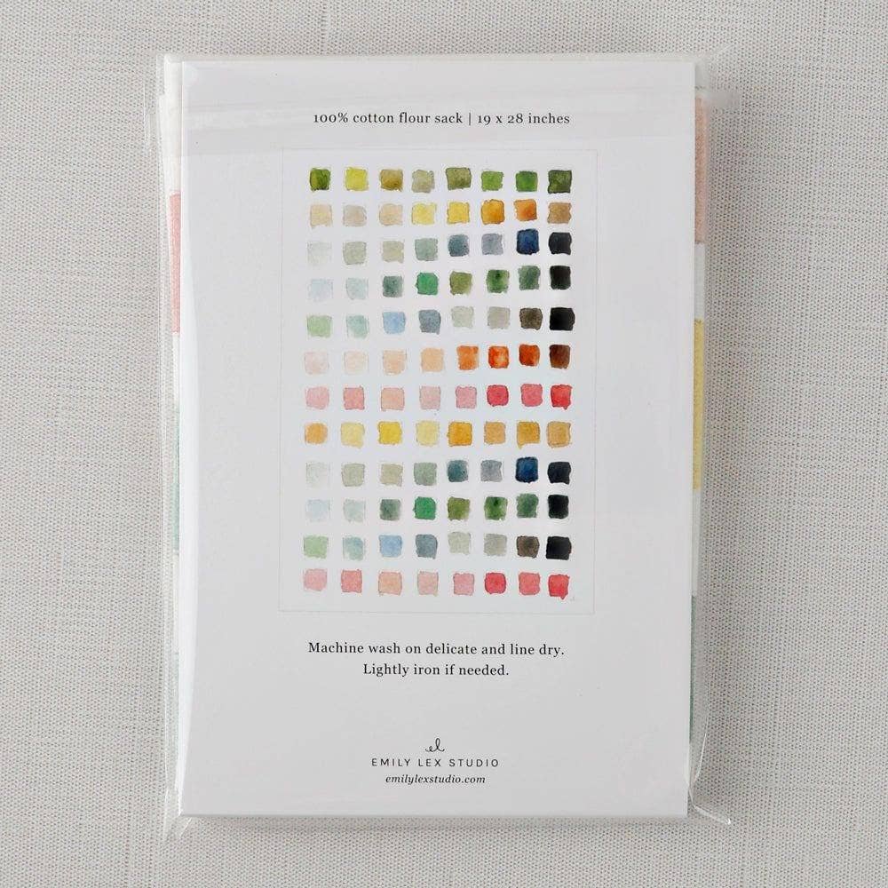 Paint swatch cotton flour sack tea towel - Image 3