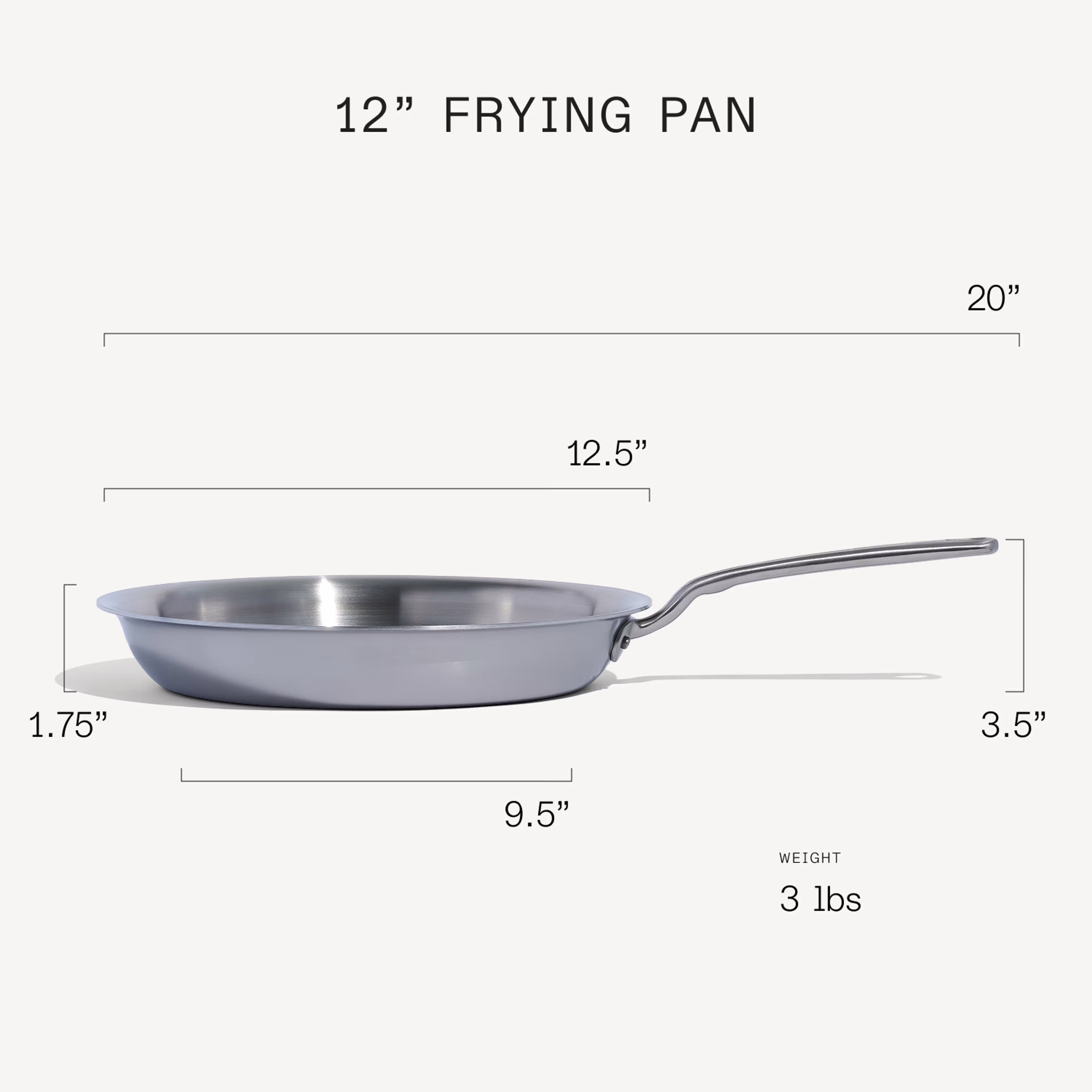 Made In Stainless Clad Frying Pan 12 - Image 7