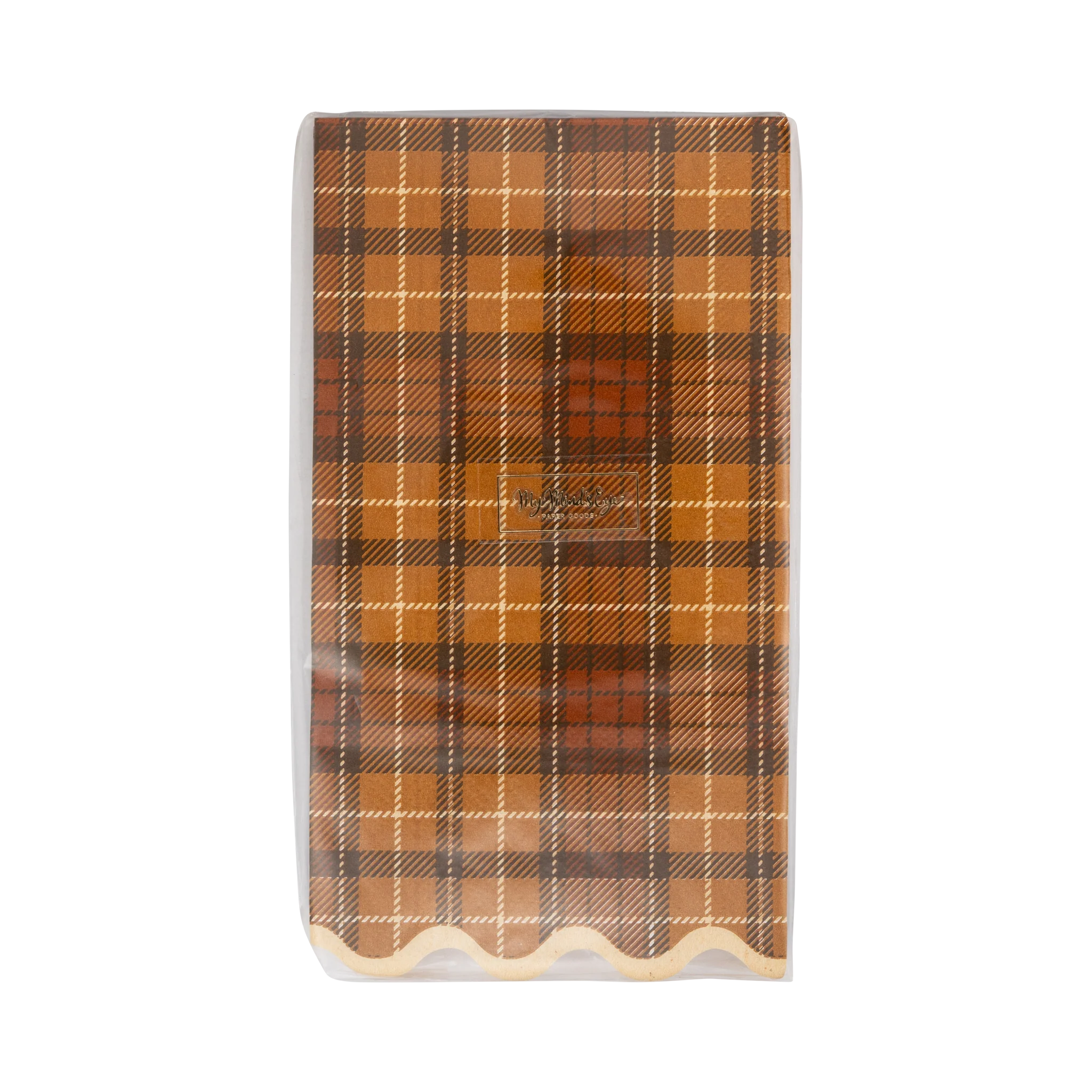 Autumn Plaid Dinner Paper Napkins - Image 3