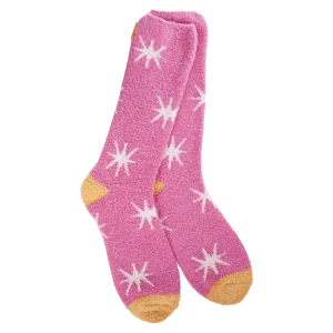 Cozy Cali Socks in Starburst Azalea