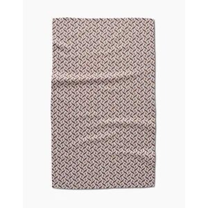Plated Fall Berry Natural Geometry Tea Towel