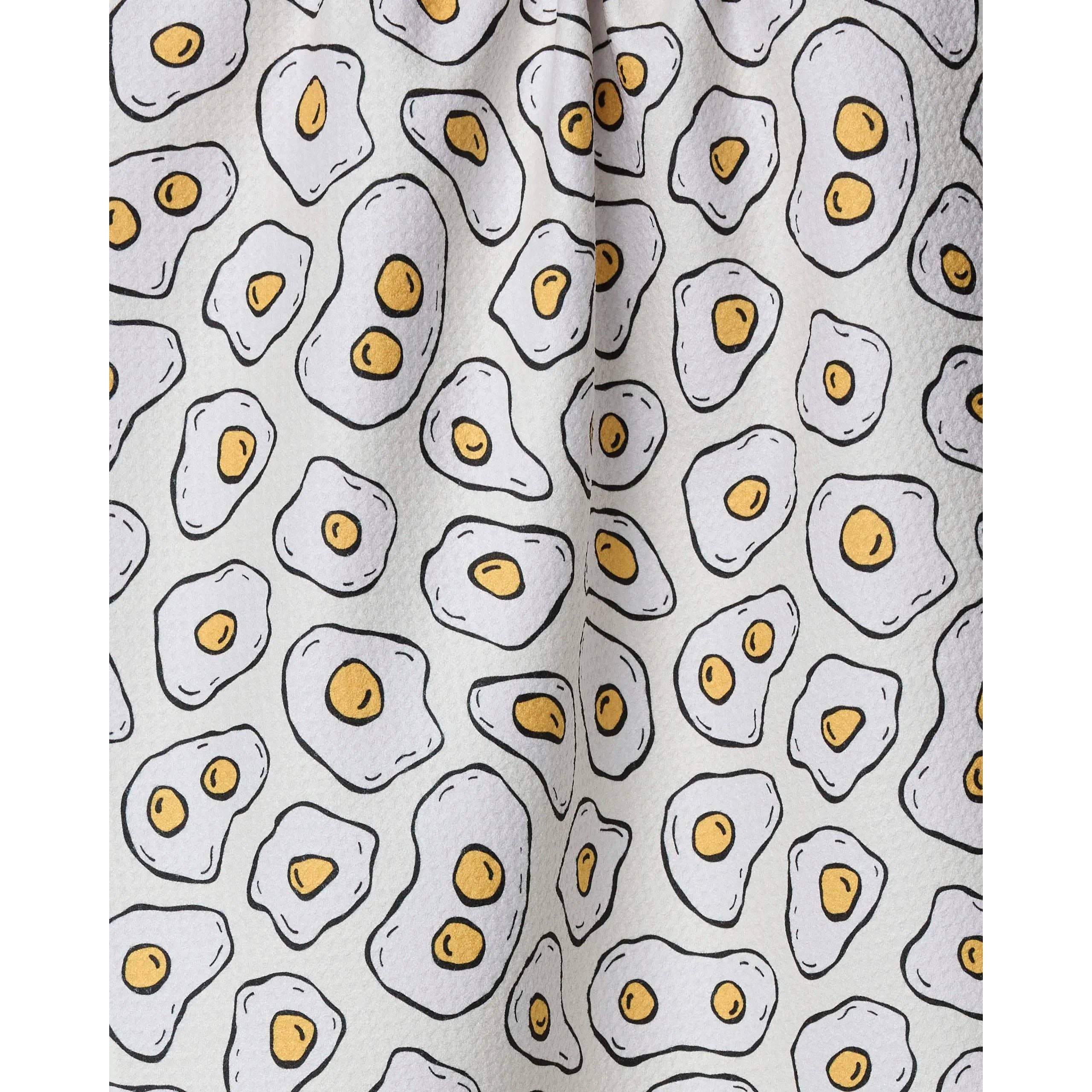 Sunny Side Eggs Geometry Tea Towel - Image 2