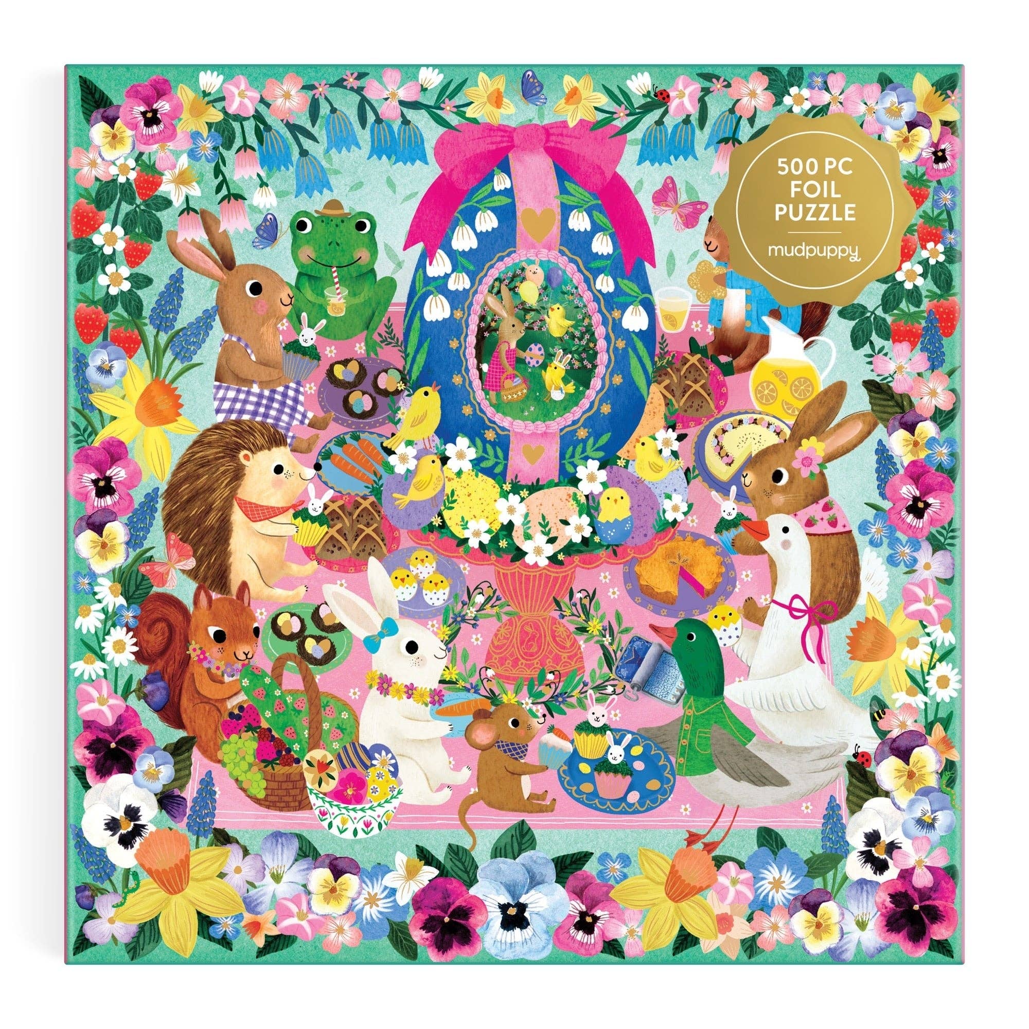 Egg-cellent Day 500 Piece Foil Family Puzzle - Image 2