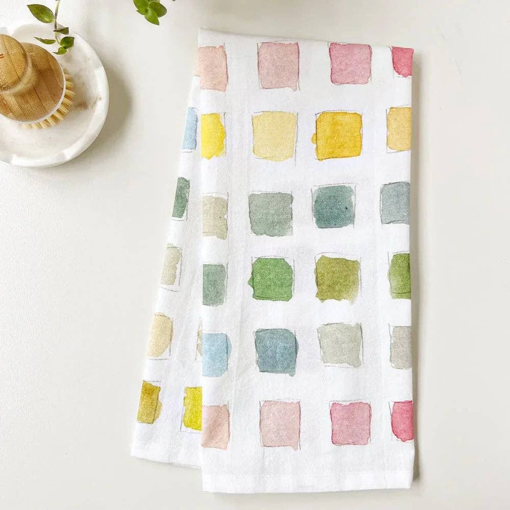 Paint swatch cotton flour sack tea towel - Image 5