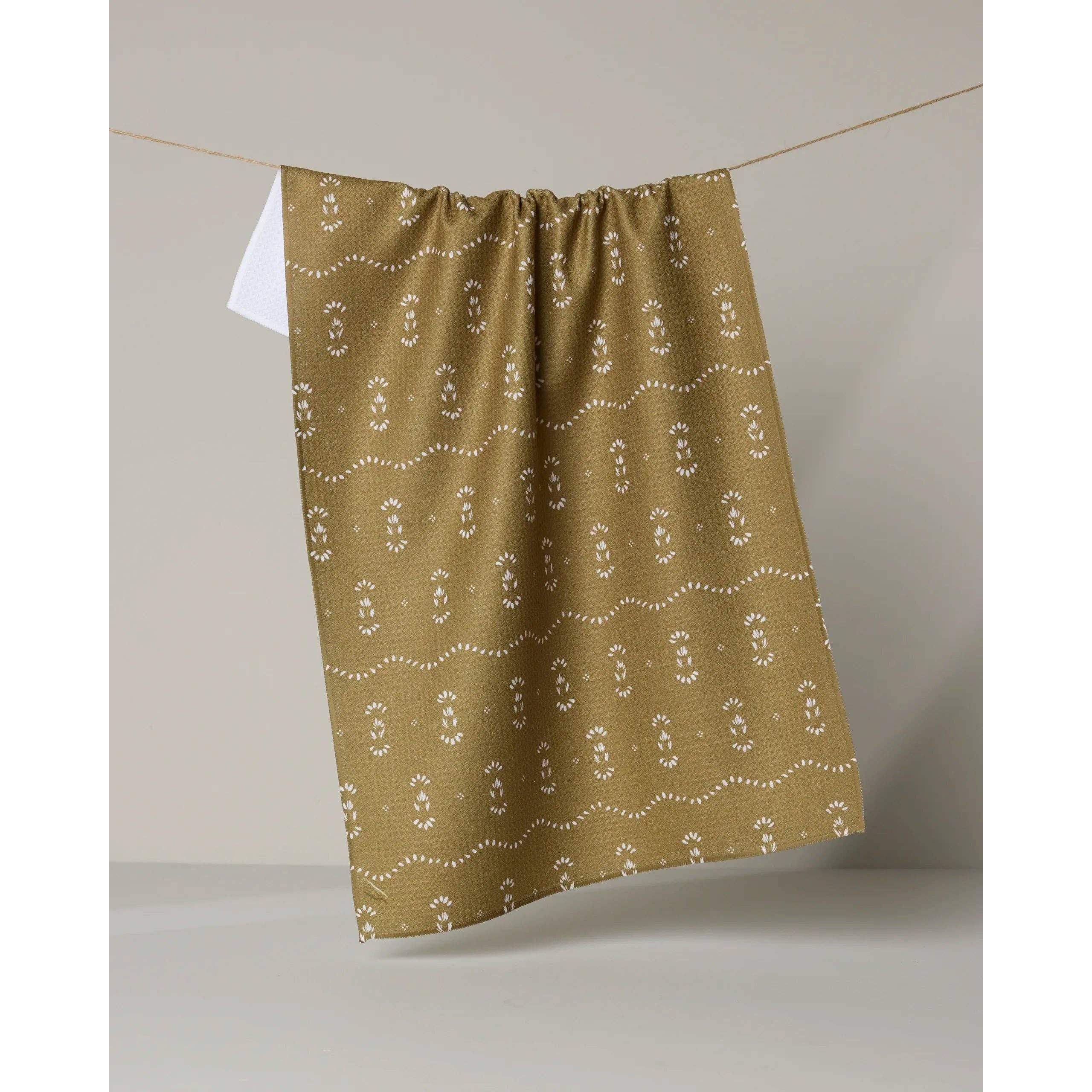 Laurel Geometry Tea Towel