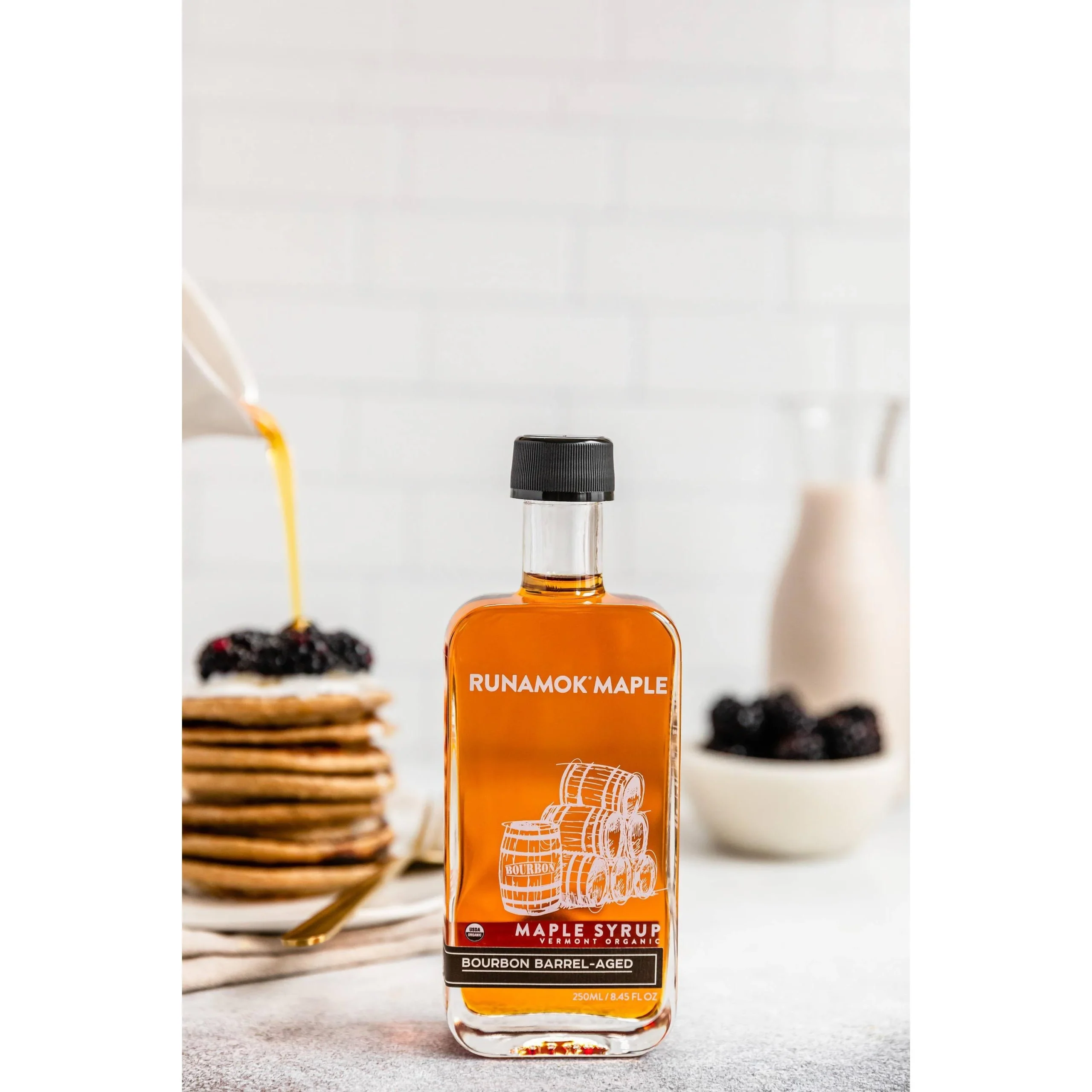 Bourbon Barrel-Aged Organic Vermont Maple Syrup - Image 7