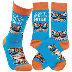 Don't Stress Meowt Socks