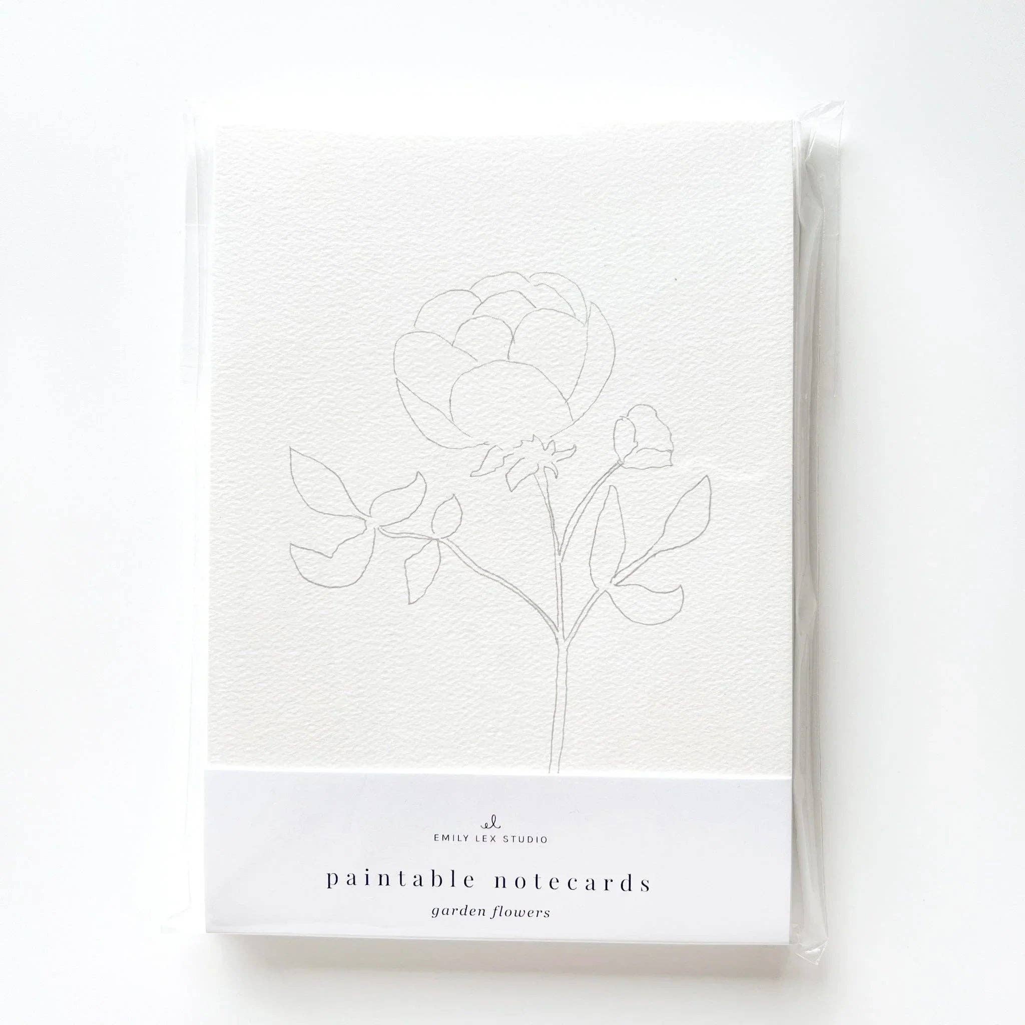 Garden Flowers Paintable Watercolor Notecard Set - Image 14