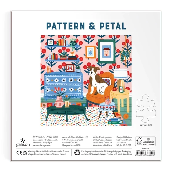 Pattern & Petal 500 Piece Puzzle - Image 3