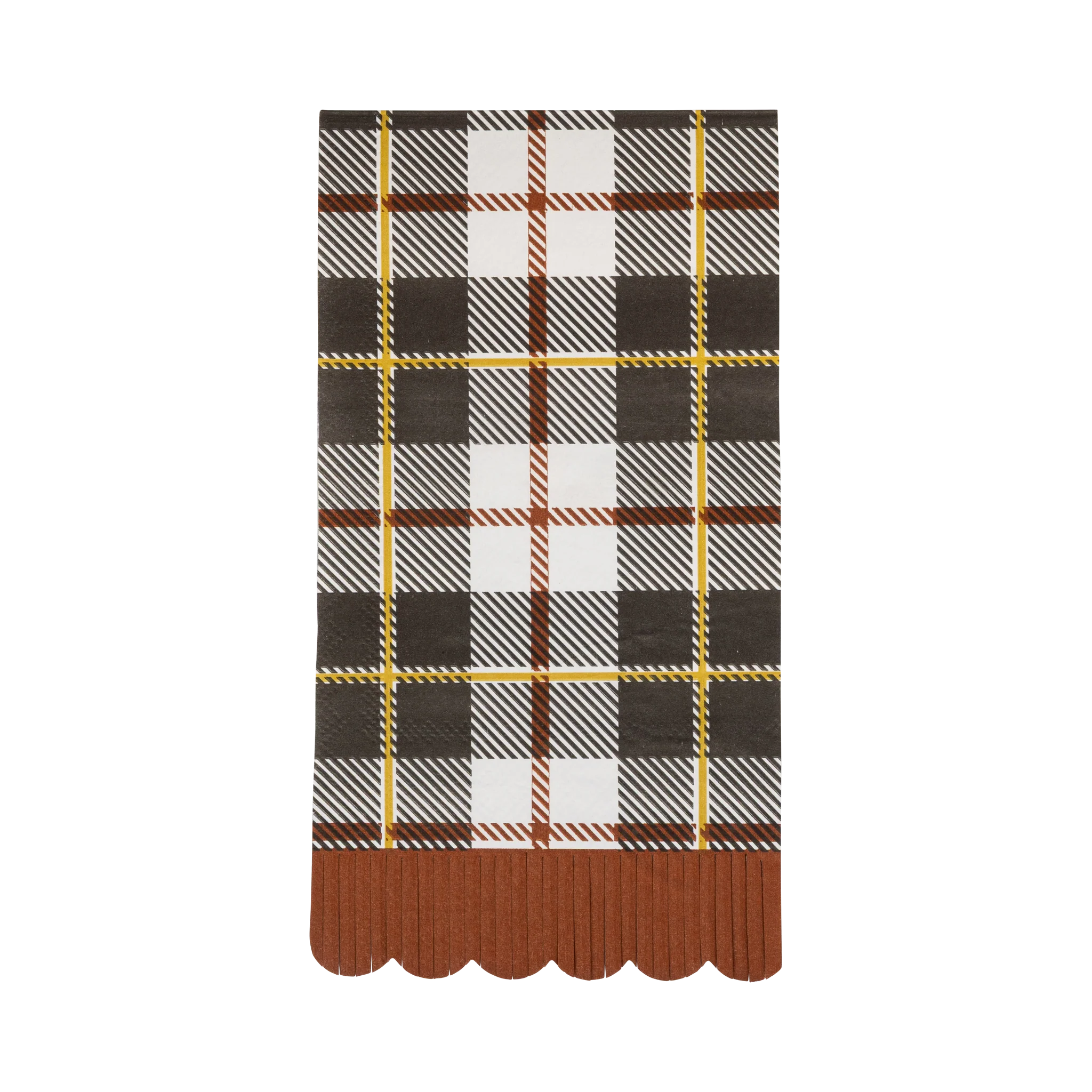 Black Fall Plaid Dinner Napkin