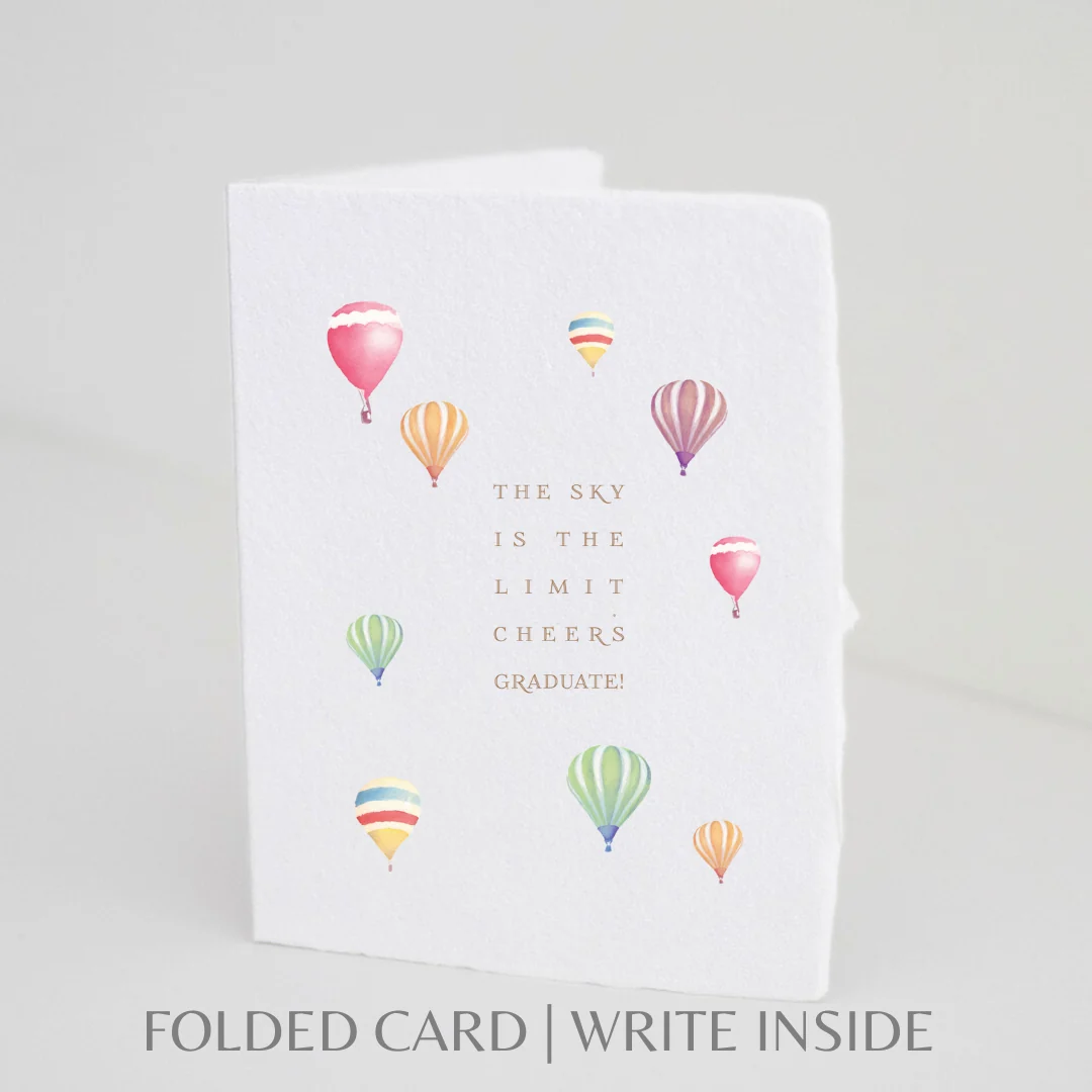 Sky is the limit. Cheers Graduate | Graduation Card - Image 3