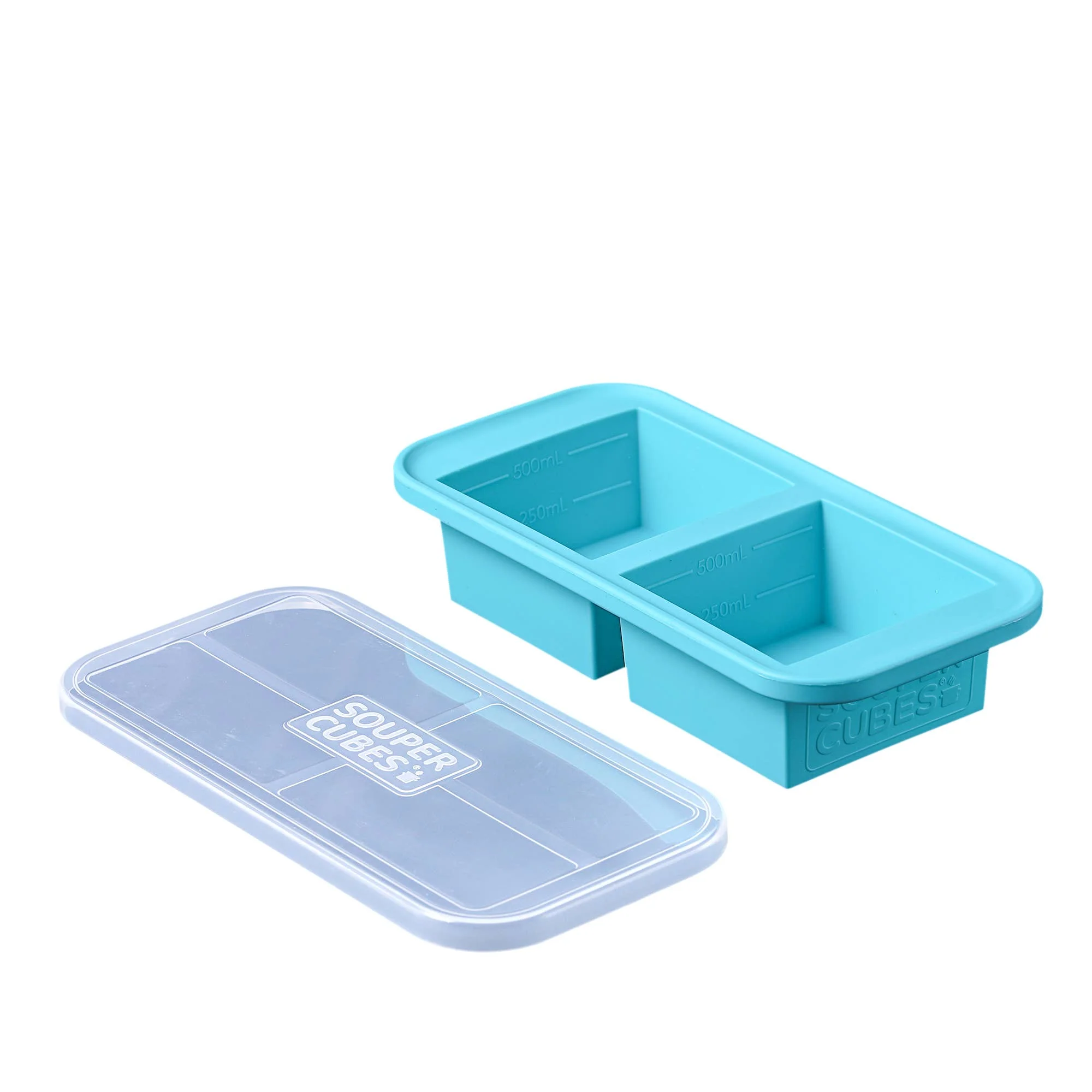 Souper Cubes 2-Cup Silicone Freezing Tray: Aqua - Image 2