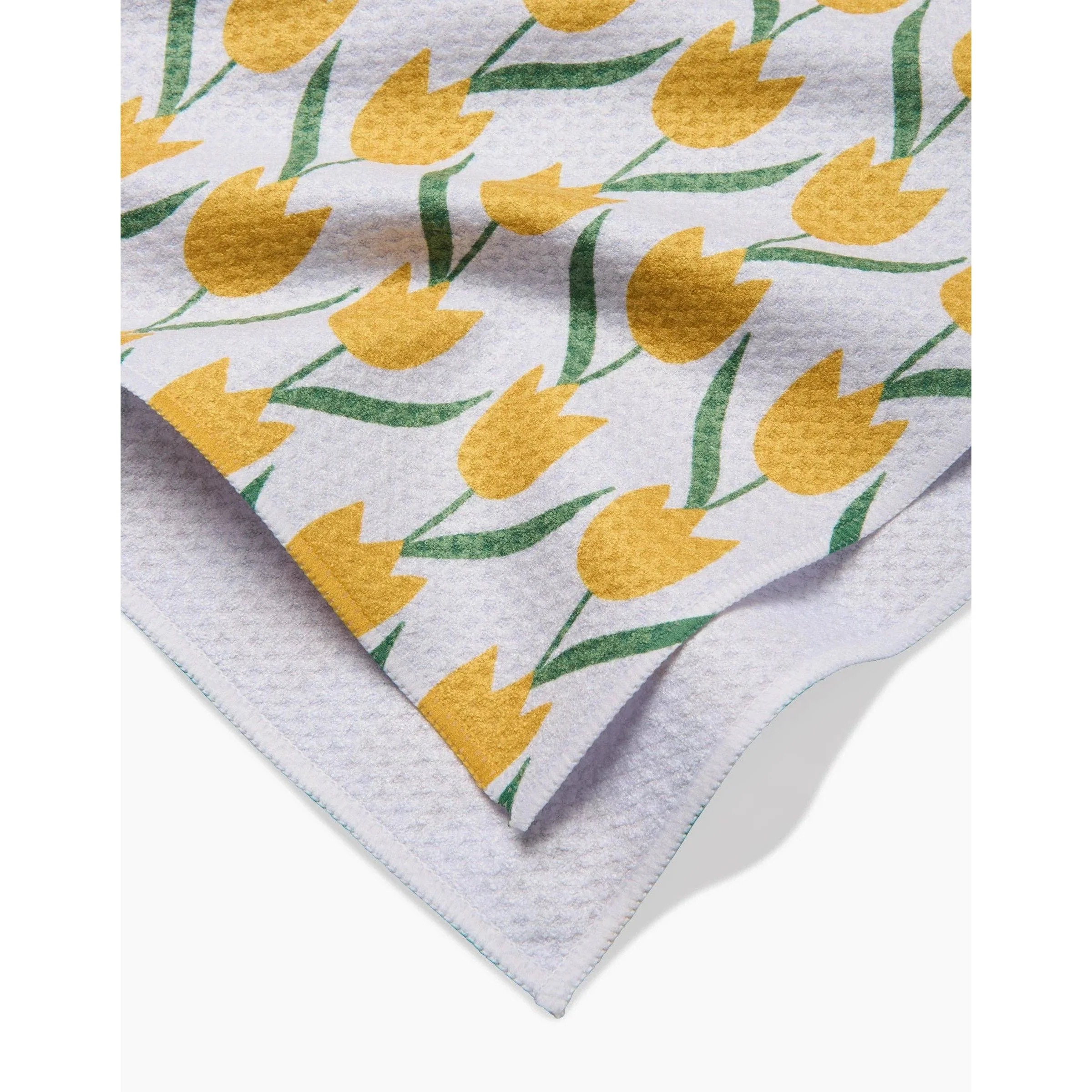 Tulip Flowers Geometry Tea Towel - Image 2