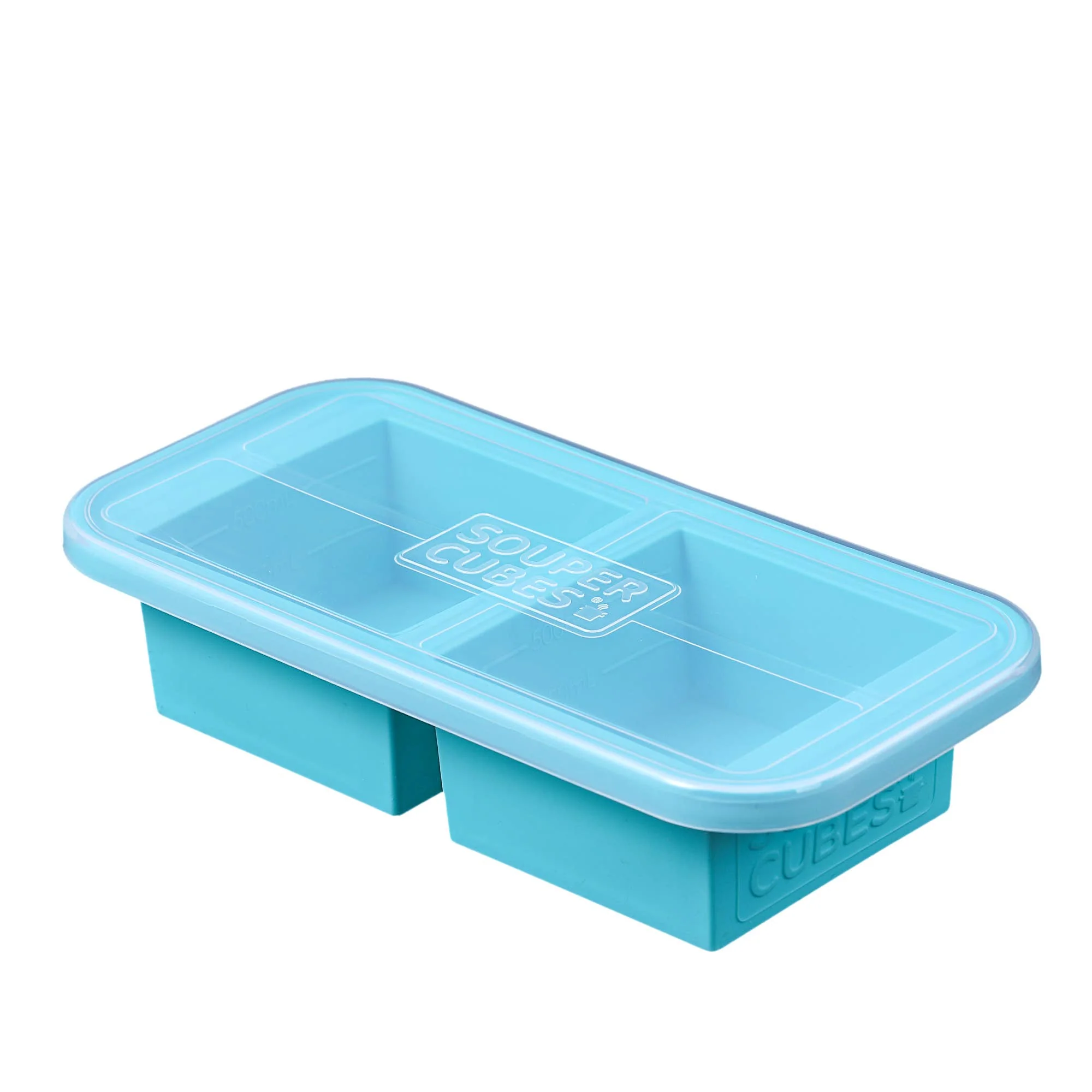 Souper Cubes 2-Cup Silicone Freezing Tray: Aqua - Image 3