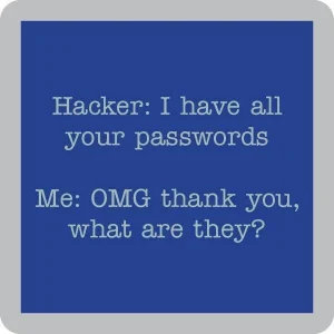 Hacker Coaster | Funny Party Gift | Home Bar Decor