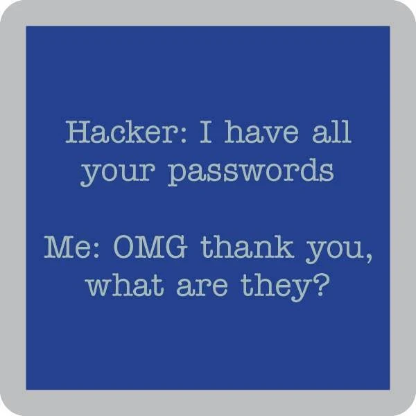 Hacker Coaster | Funny Party Gift | Home Bar Decor