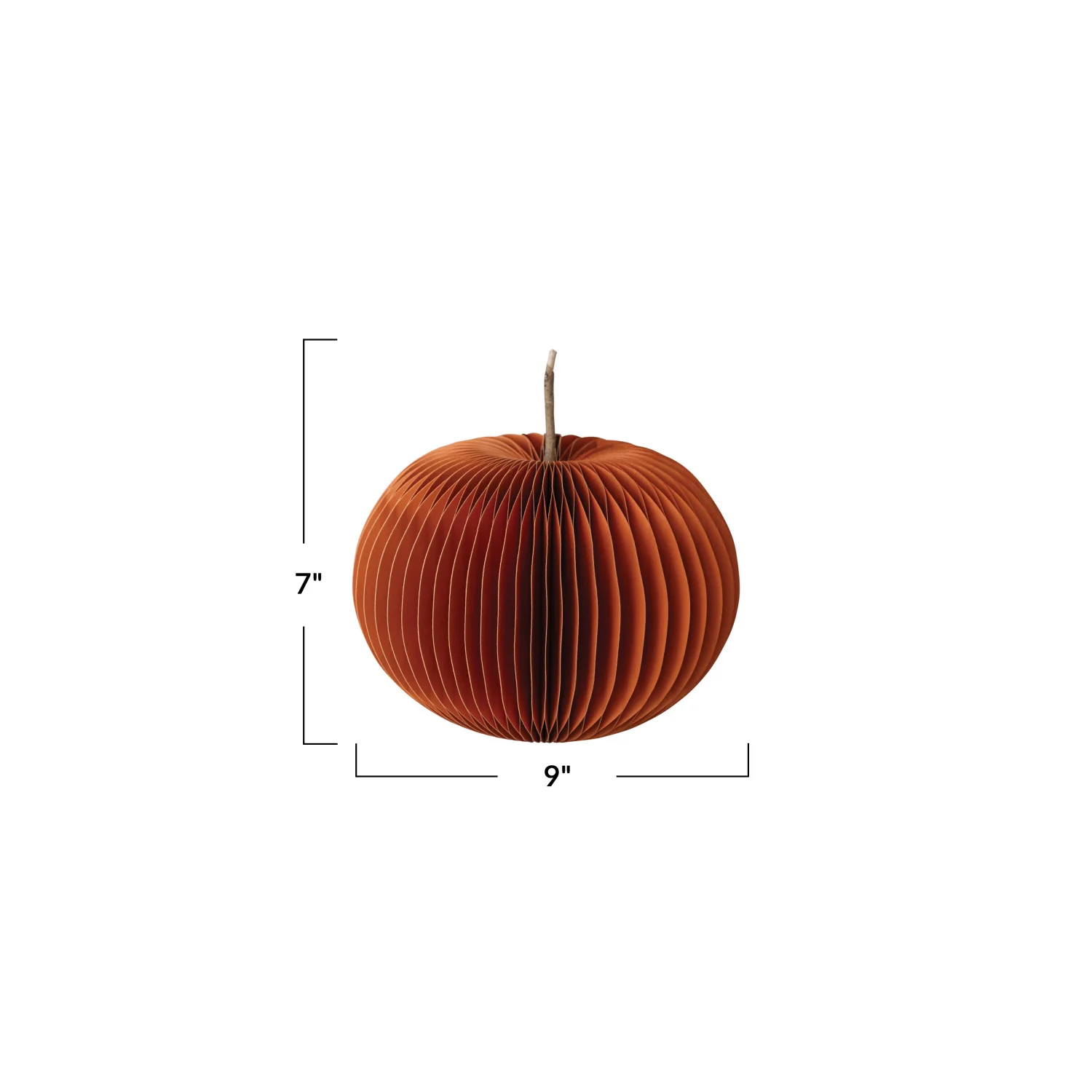 Honeycomb Paper Pumpkin - Image 4