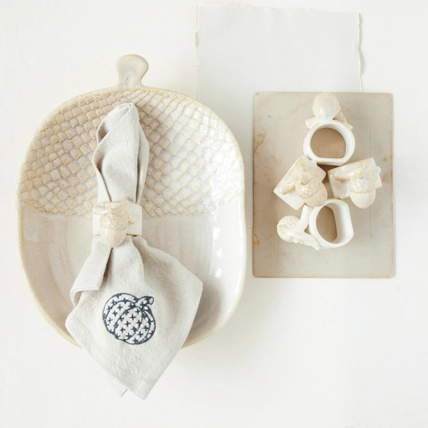 Acorn Stoneware Platter - Image 2