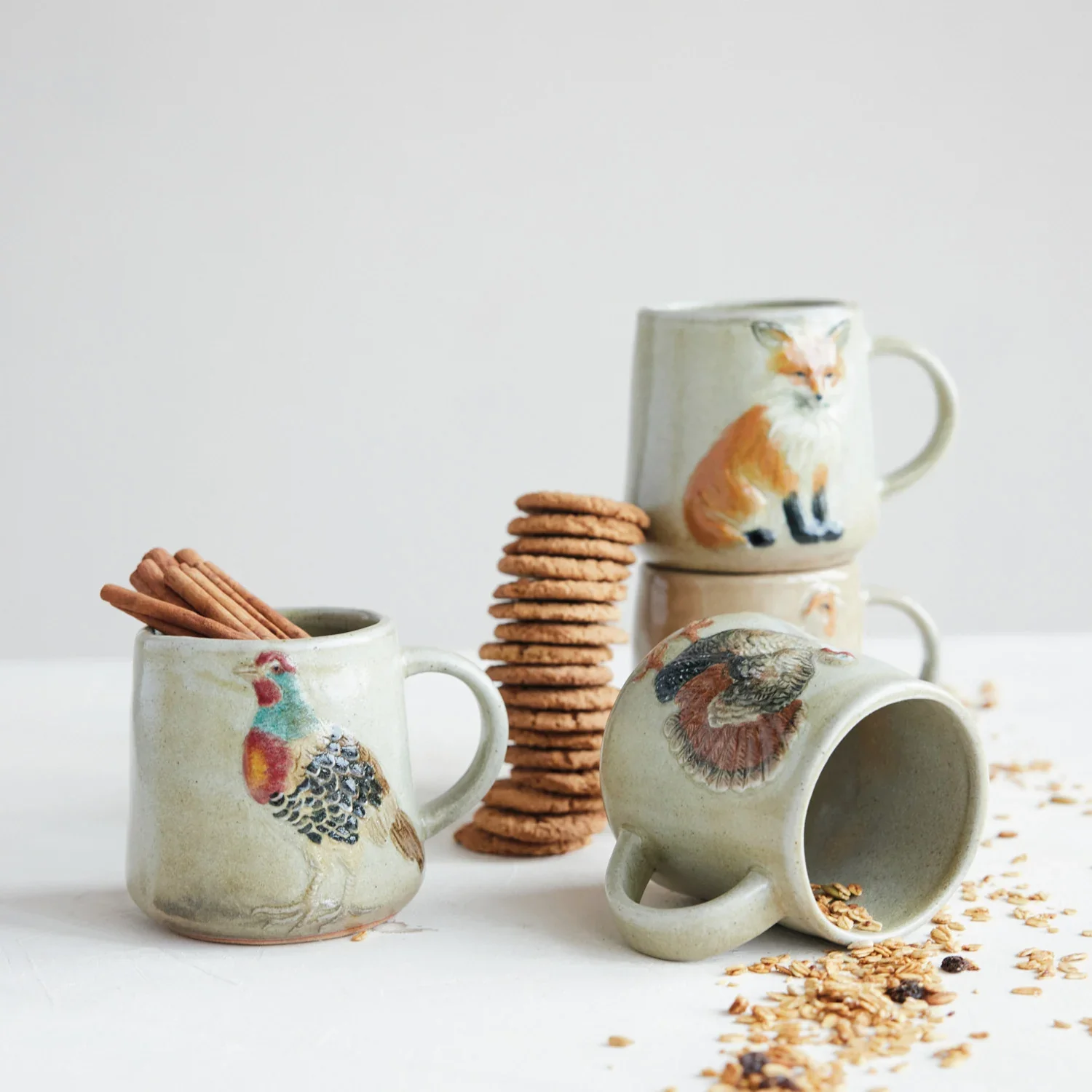 Wildlife Stoneware Mug. 16 oz - Image 2
