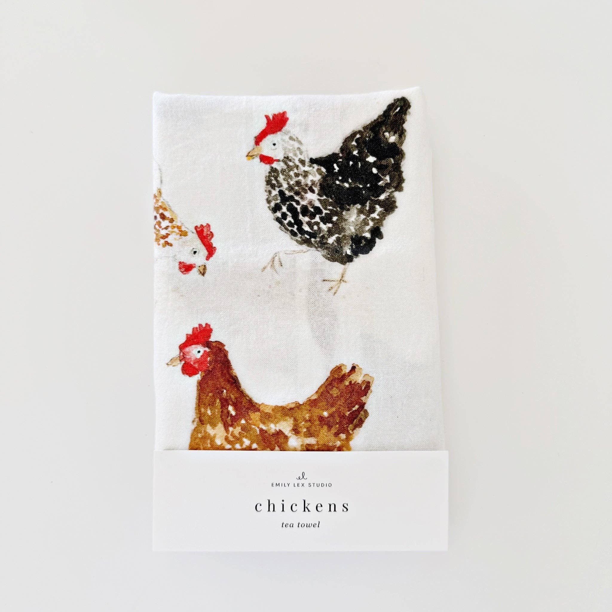 Chickens tea towel - Image 2