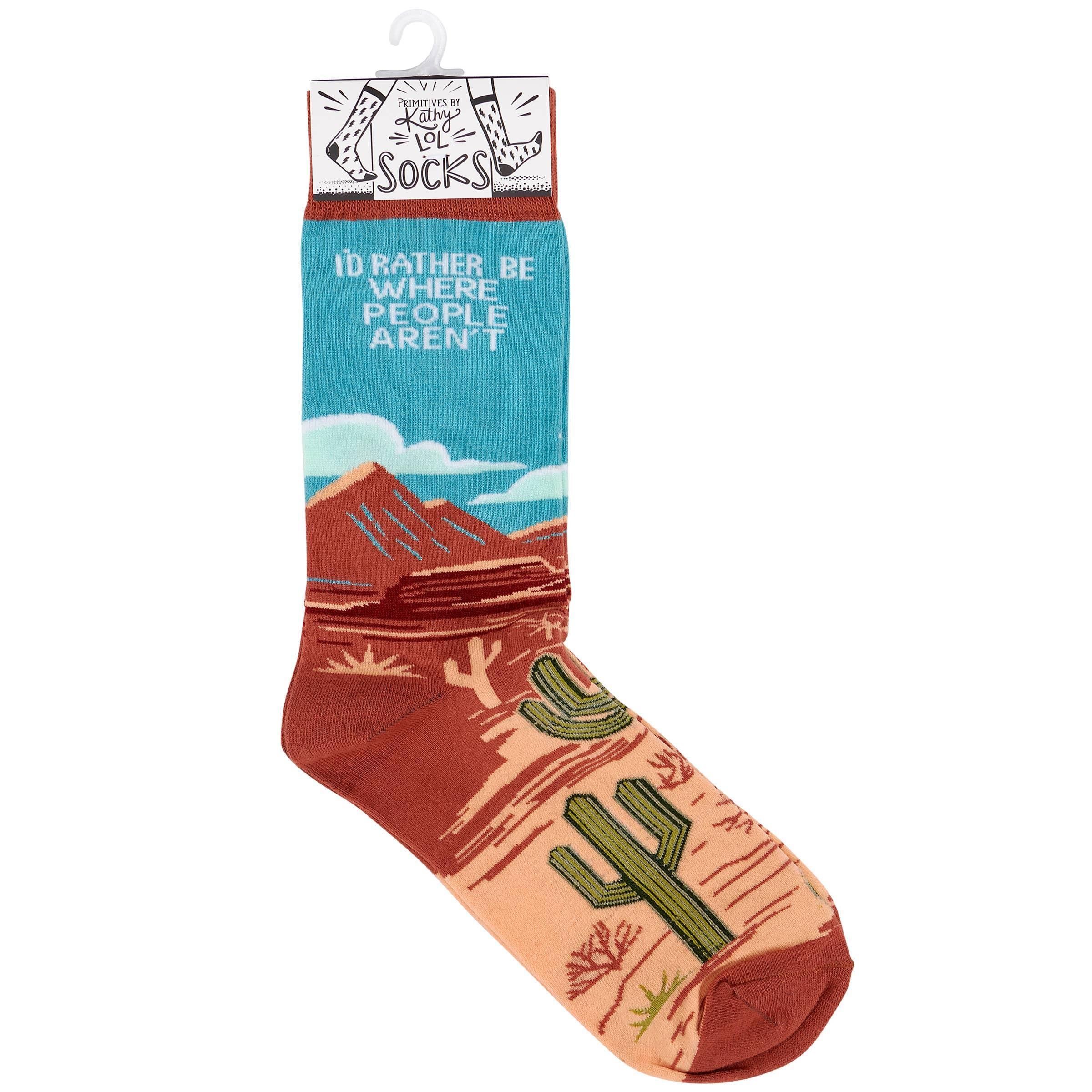 Rather Be Where People Aren't Socks - Image 4