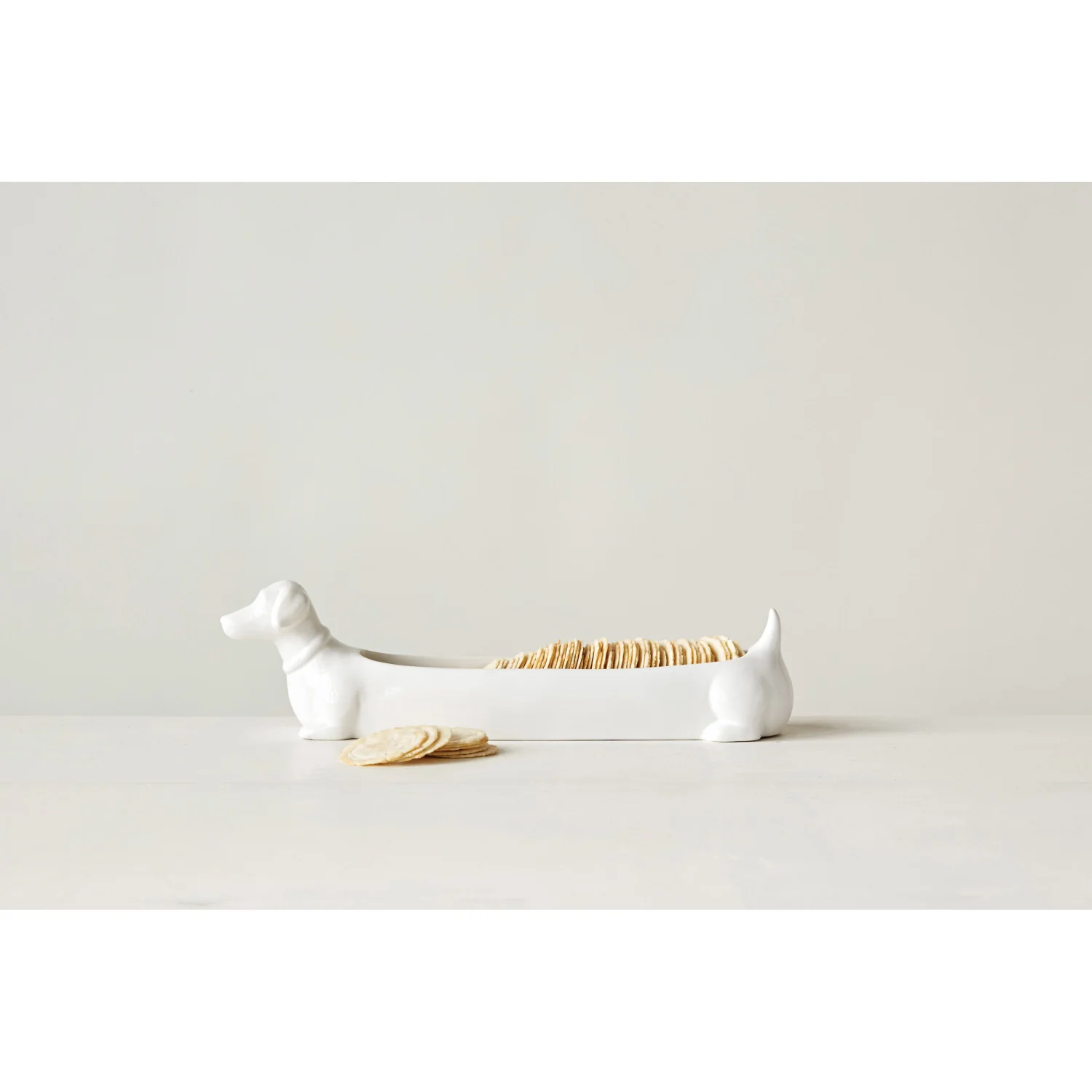 Ceramic Dachshund Cracker Dish - Image 2