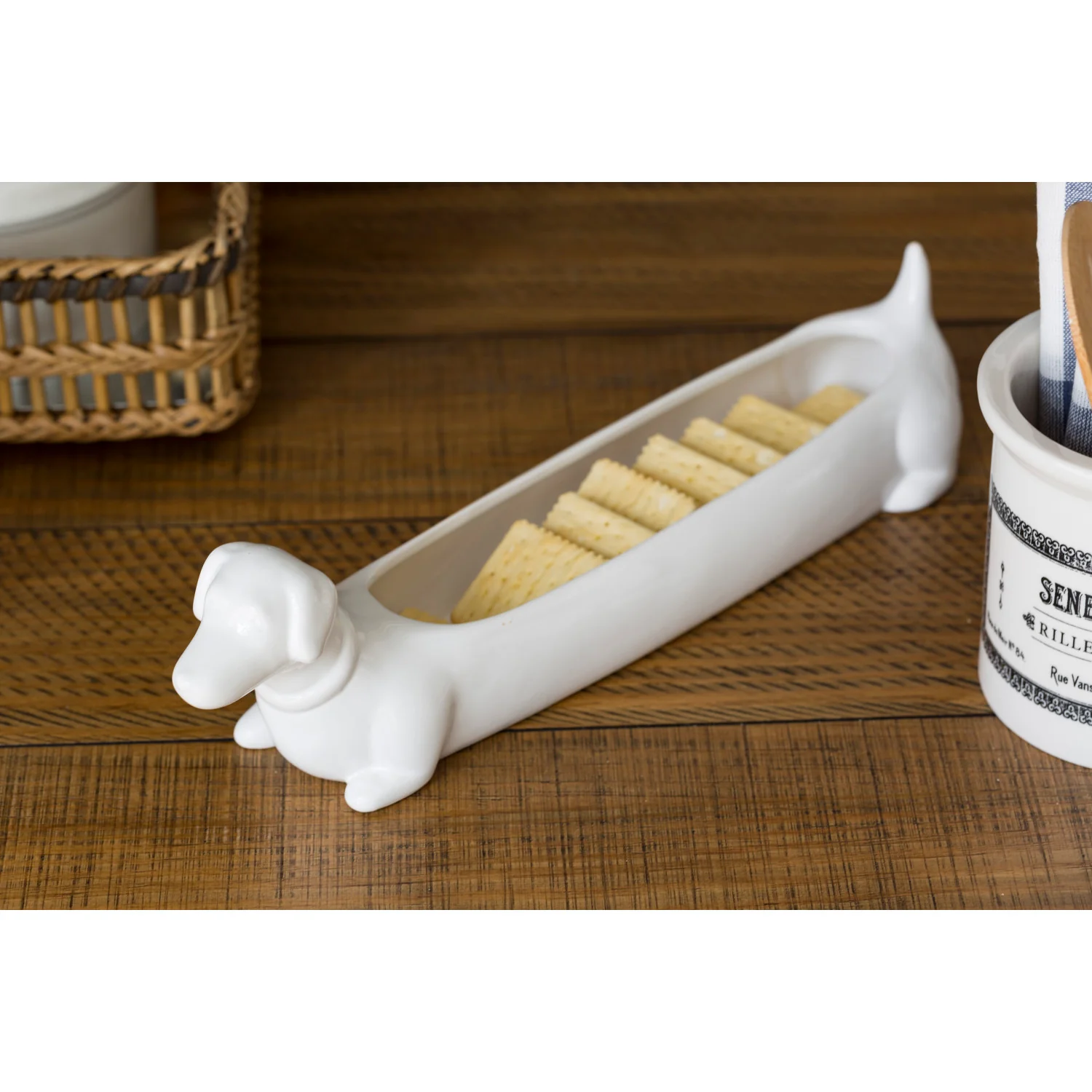 Ceramic Dachshund Cracker Dish - Image 3