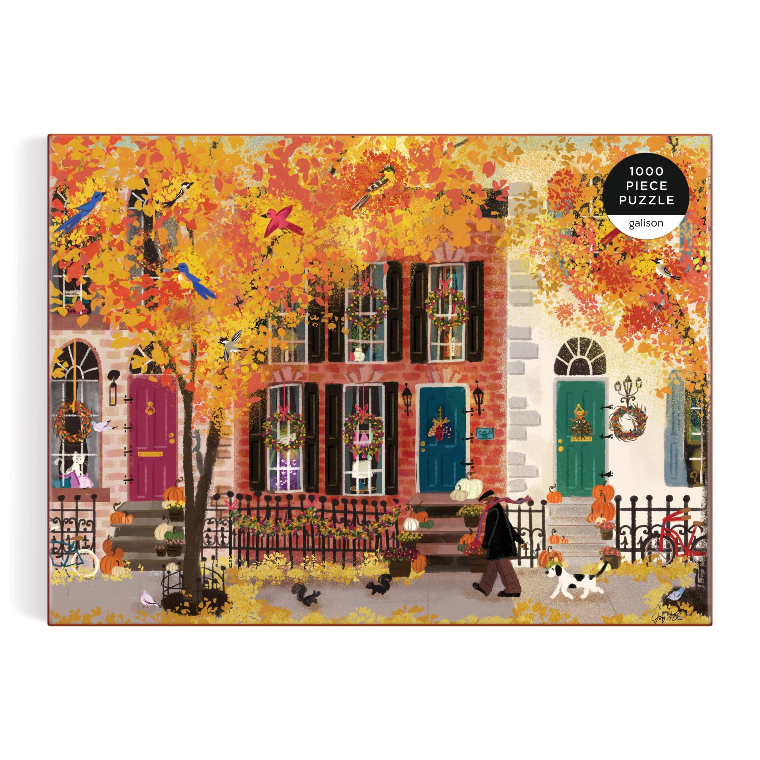 Autumn in the Neighborhood 1000 Piece Puzzle - Image 3