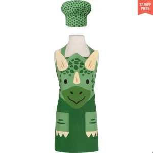 Dino Kid's Apron & Hat Set