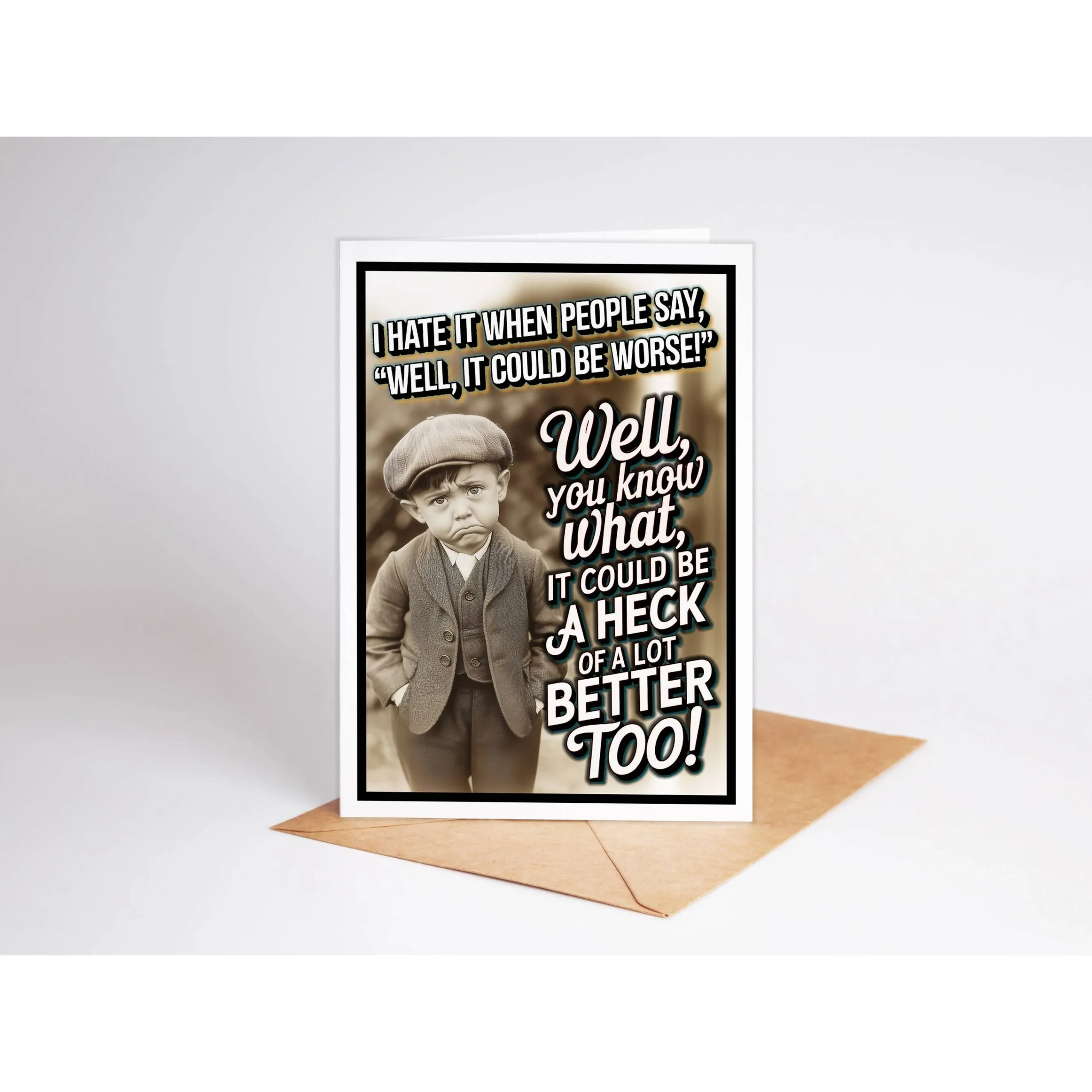 A Heck Of A Lot Better Funny Sympathy Greeting Card - Image 7