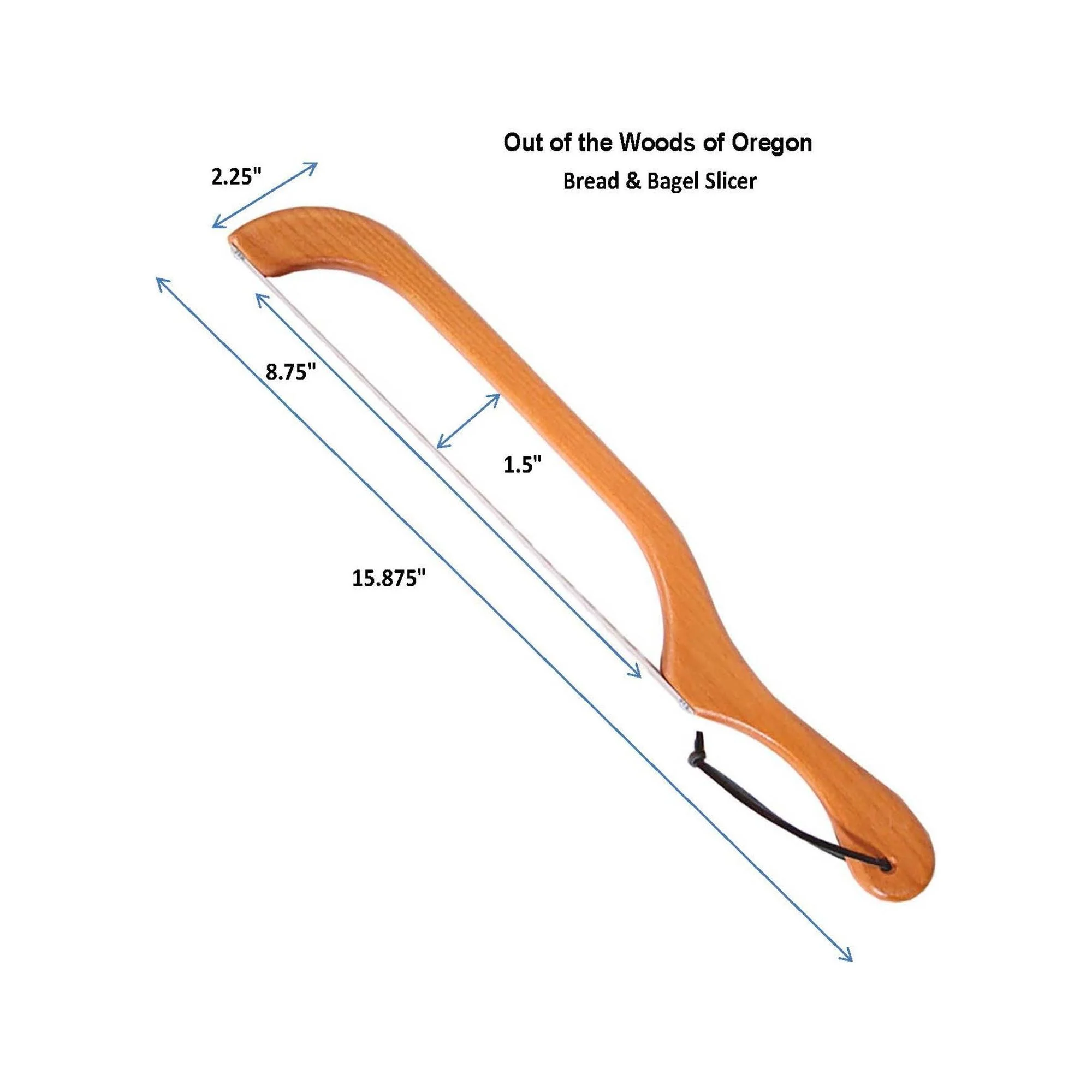 Bread & Bagel Slicer - Walnut Finish - Image 5