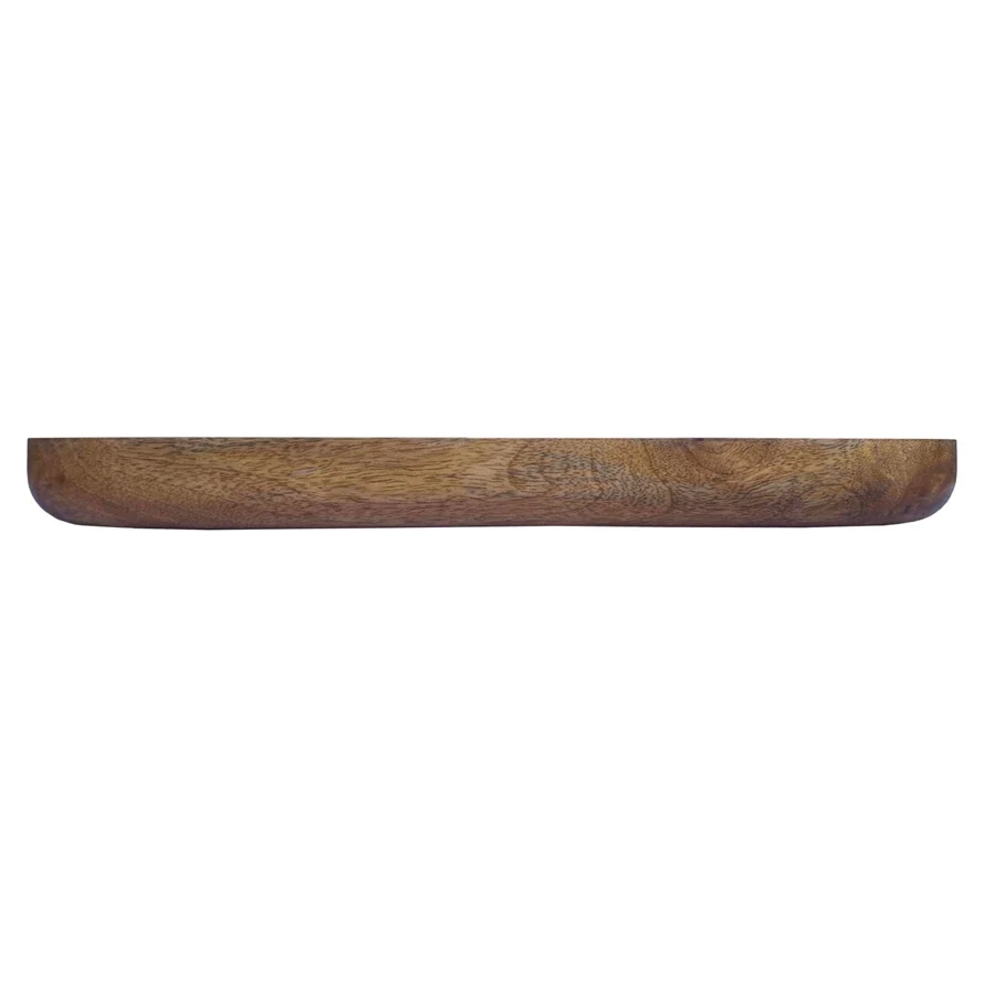 White Enameled Mango Wood Tray - Image 2