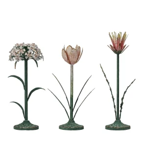 Painted Metal Vintage Reproduction Toleware Taper Holder. 3 Styles