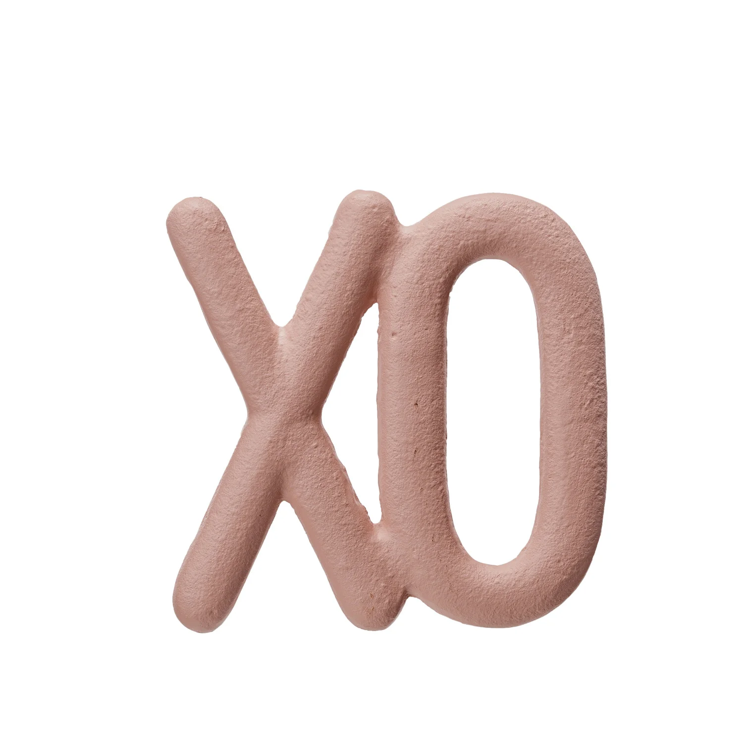 Cast Iron Trivet XO. Matte Pink