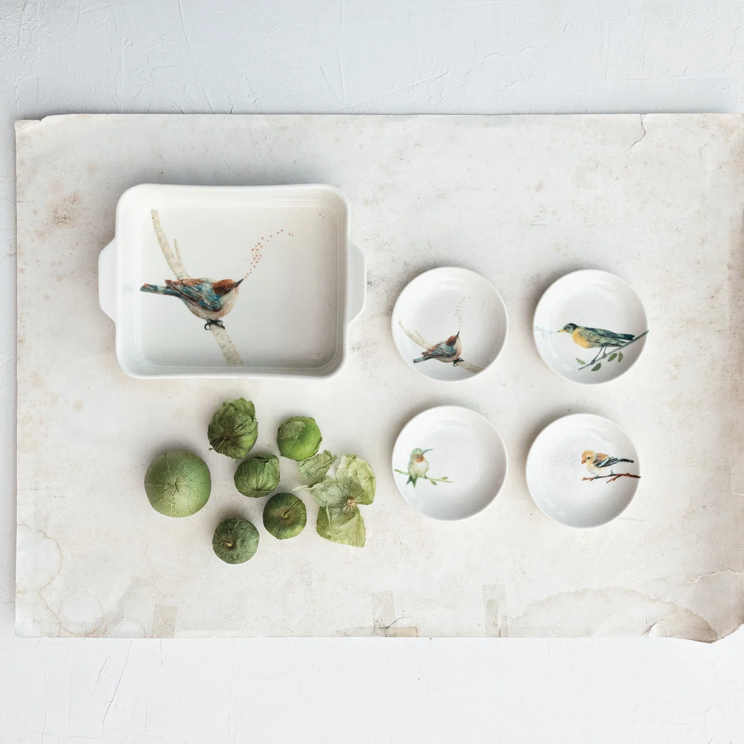 Painted Bird 4 Mini Plates - Image 3