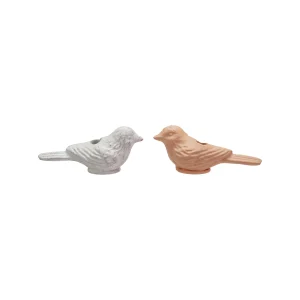 Cast Iron Bird Taper Holder. 2 Colors (Holds 1/2 Taper)