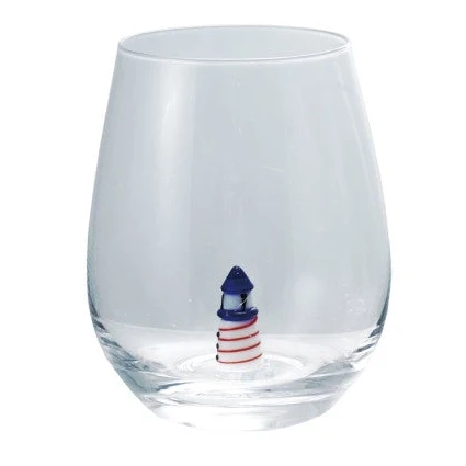 Whimsical Ocean Creatures Stemless Wine Glass - Image 7