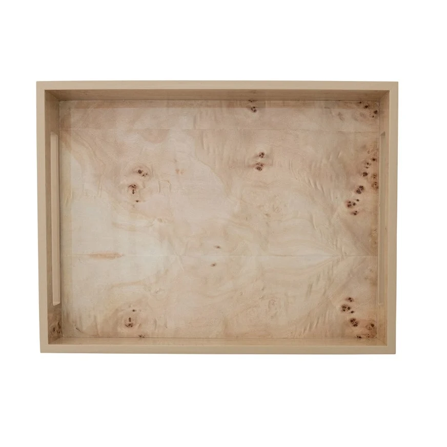 Decorative Burl Wood Trays - Image 7