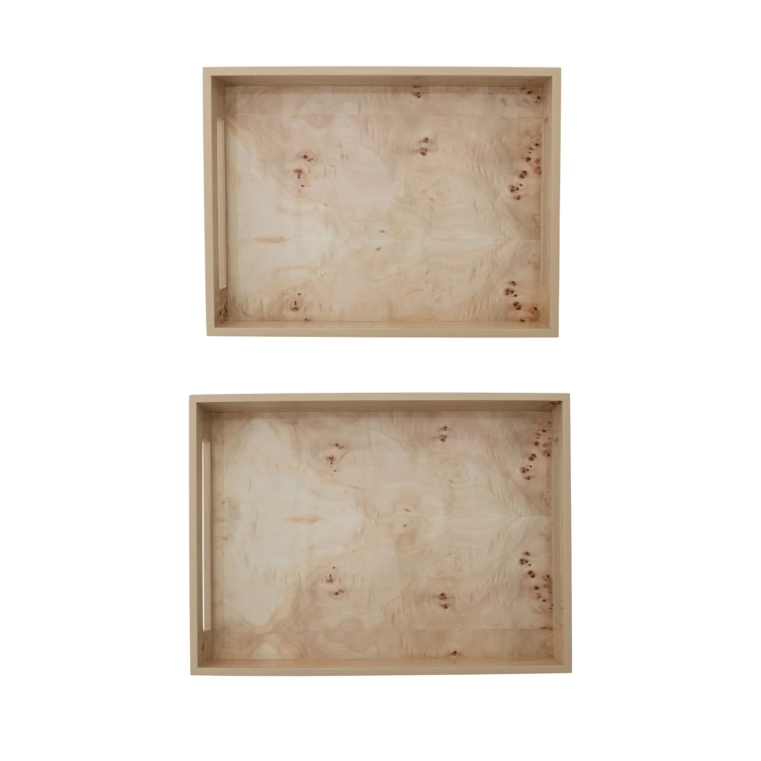 Decorative Burl Wood Trays