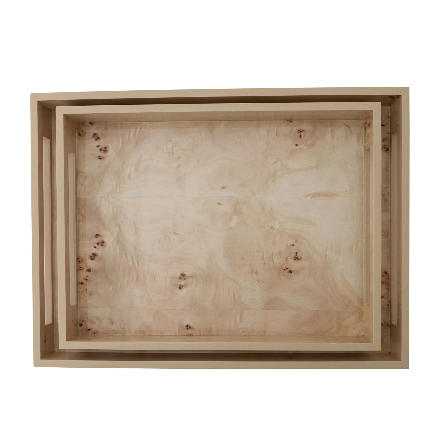 Decorative Burl Wood Trays - Image 3